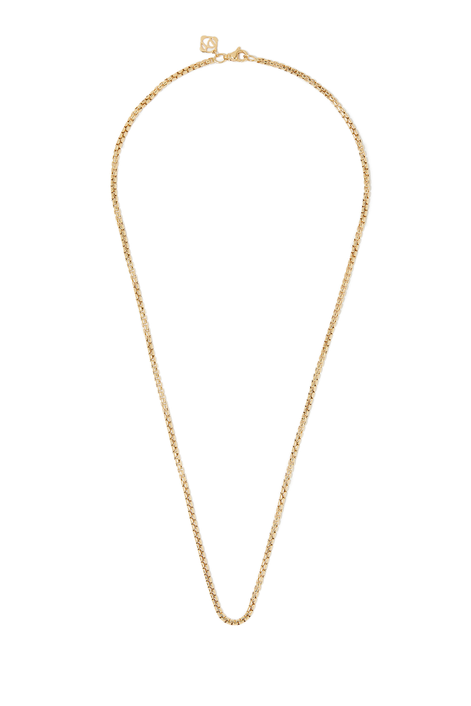 18in Box Chain Necklace, 18k Yellow Gold