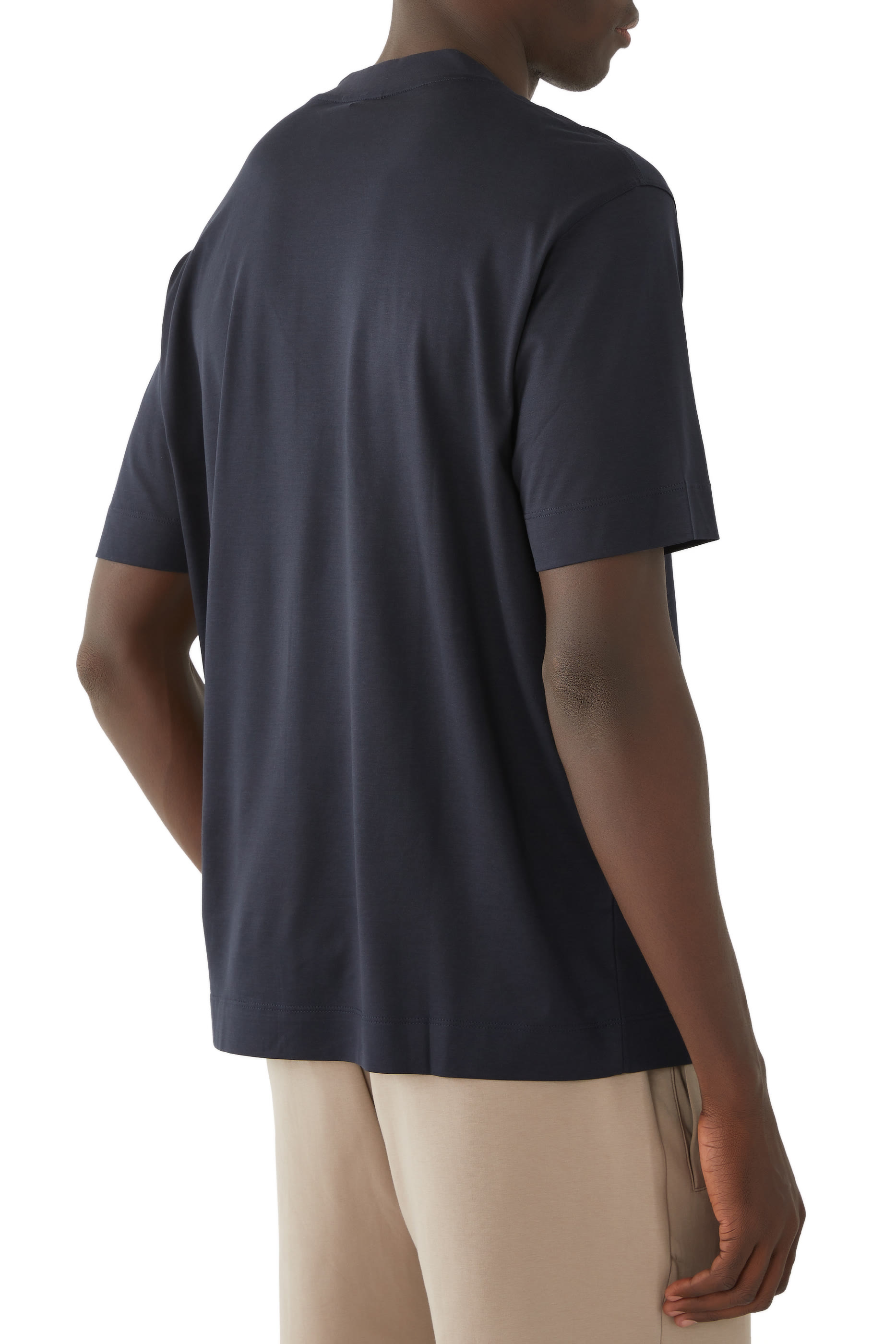 Macro EA Text Logo Tencel T-Shirt