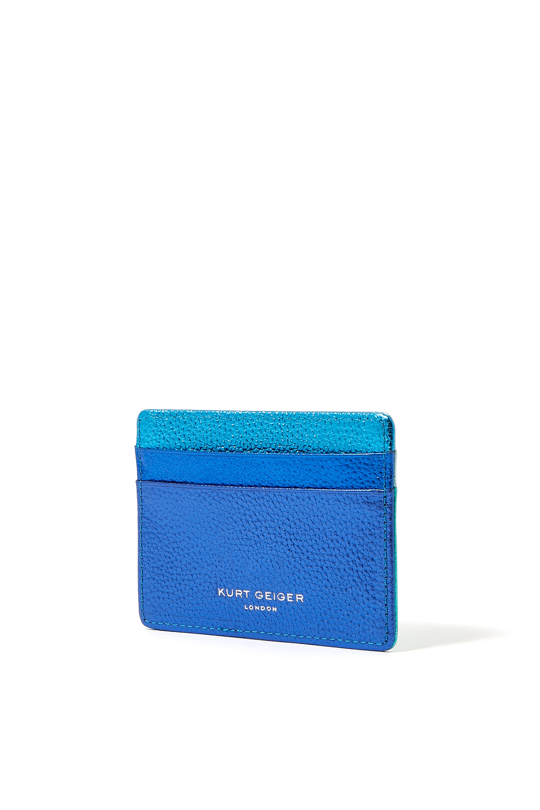 Metallic Leather Card Holder