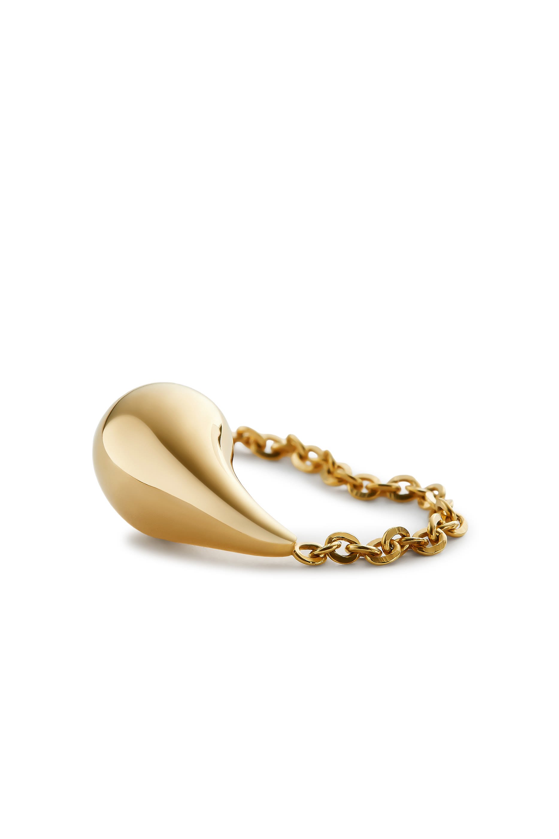 Drop Ring, 18K Gold-Finish Sterling Silver