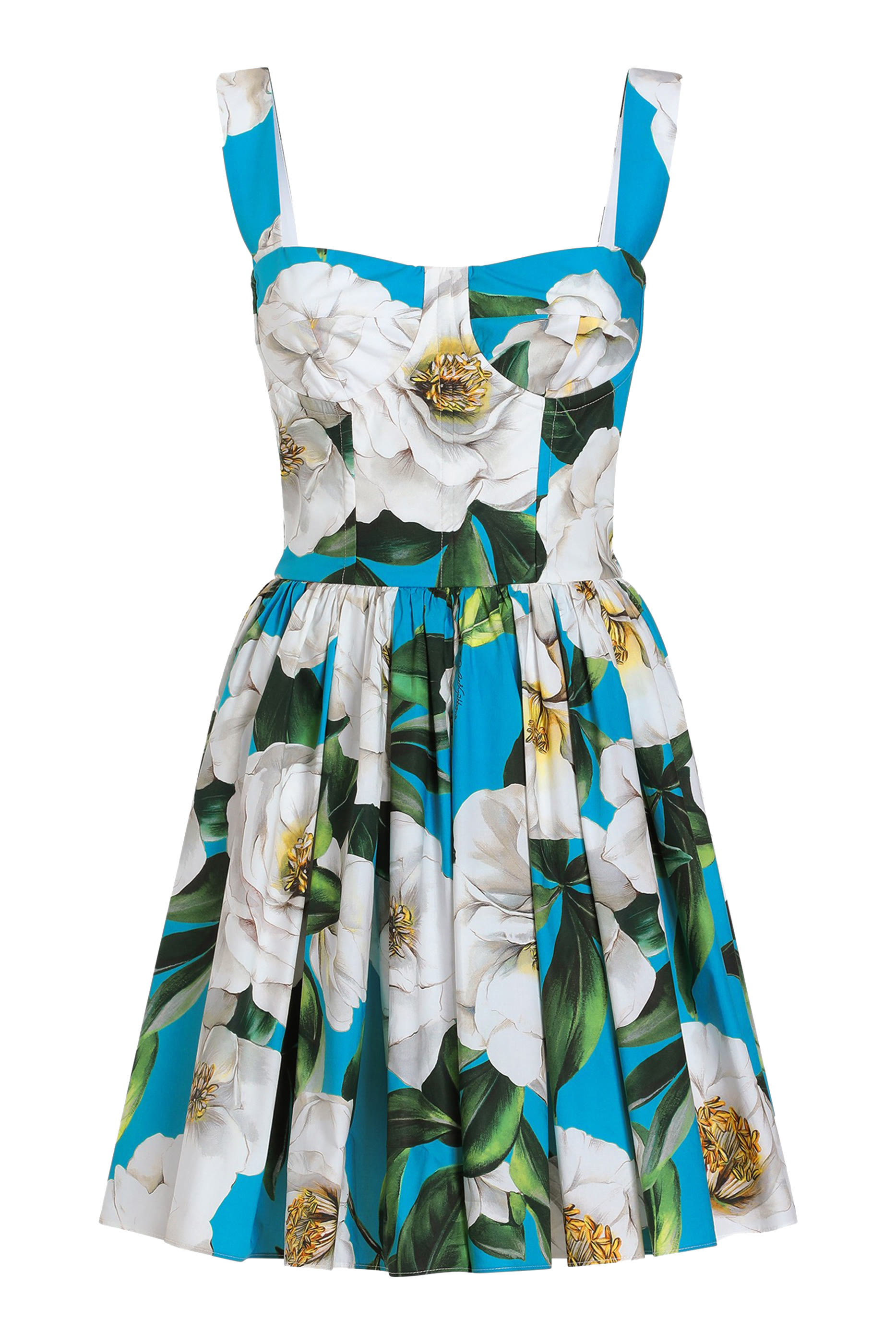 Gardenia Print Mini Corset Dress