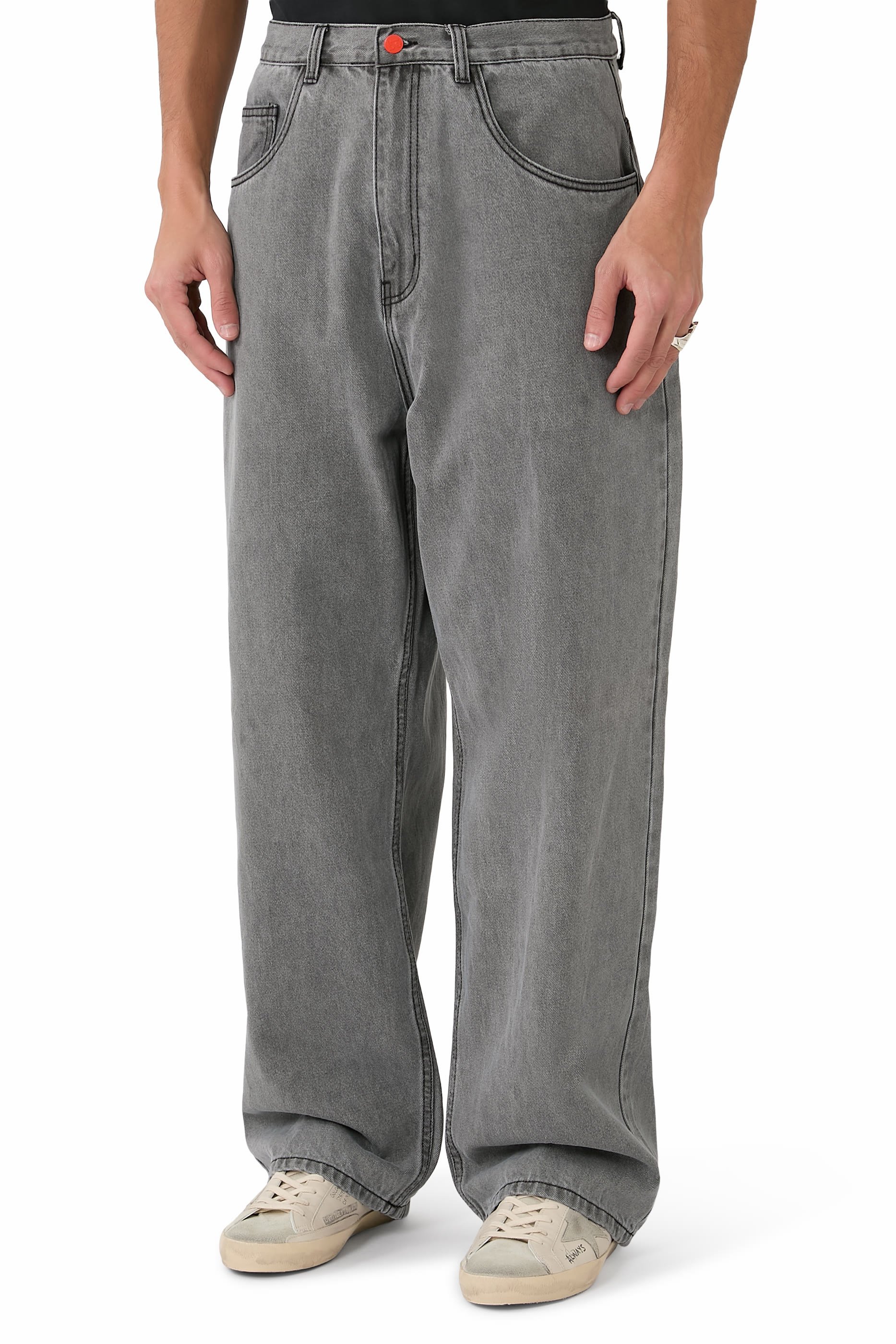 Stitched Denim Jeans