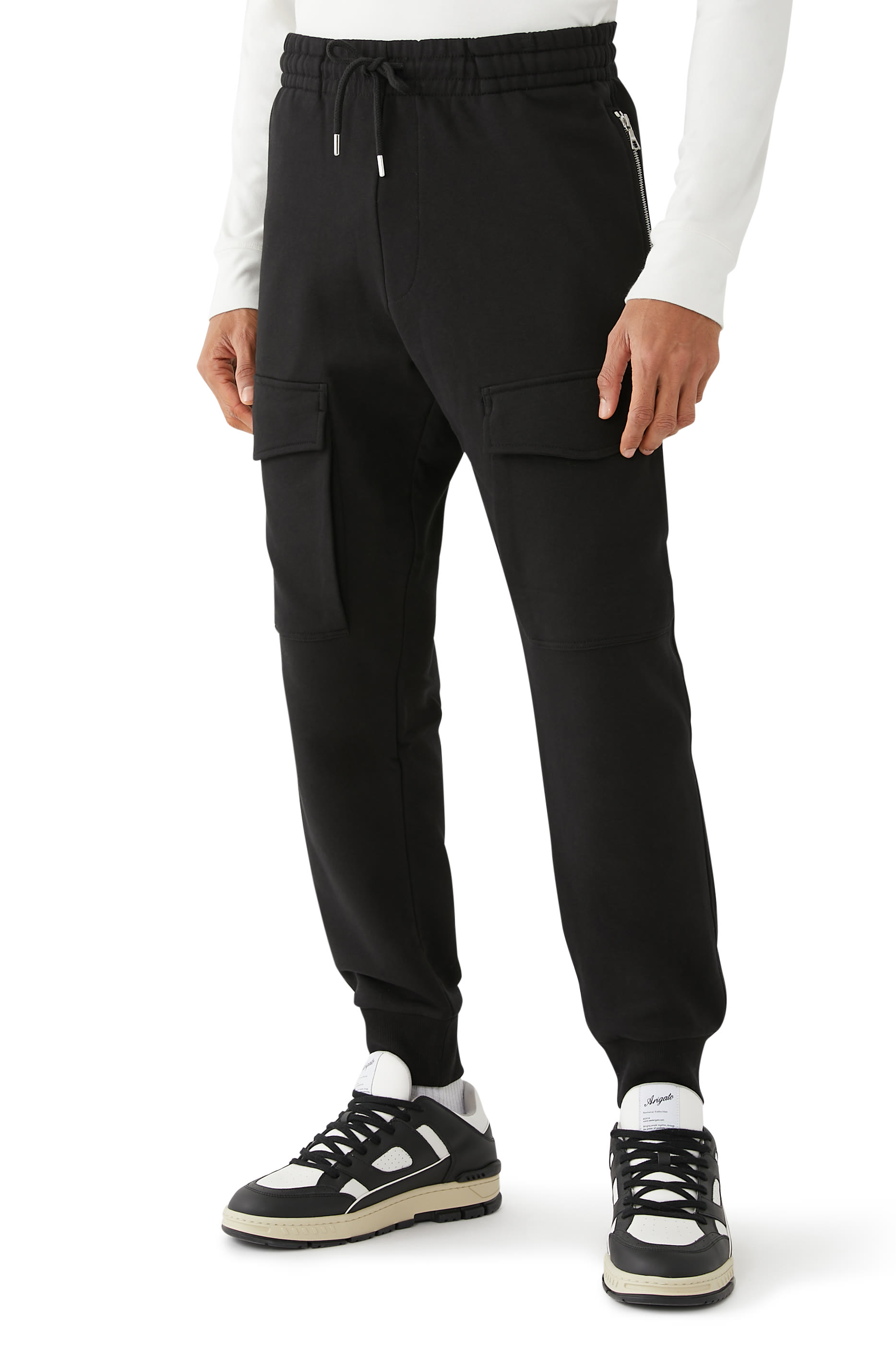 Cotton Cargo Sweatpants