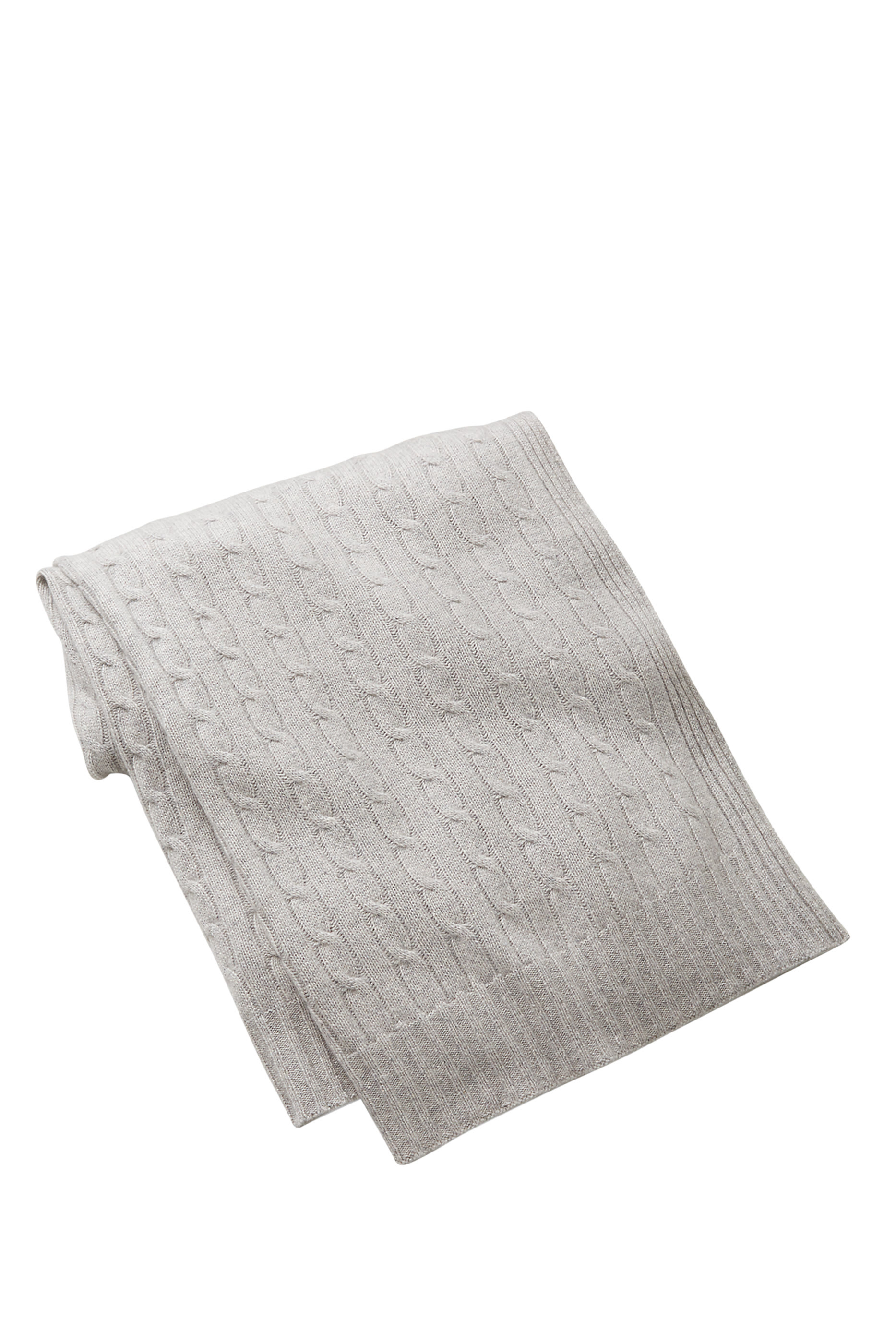 Cable Cashmere Throw Blanket