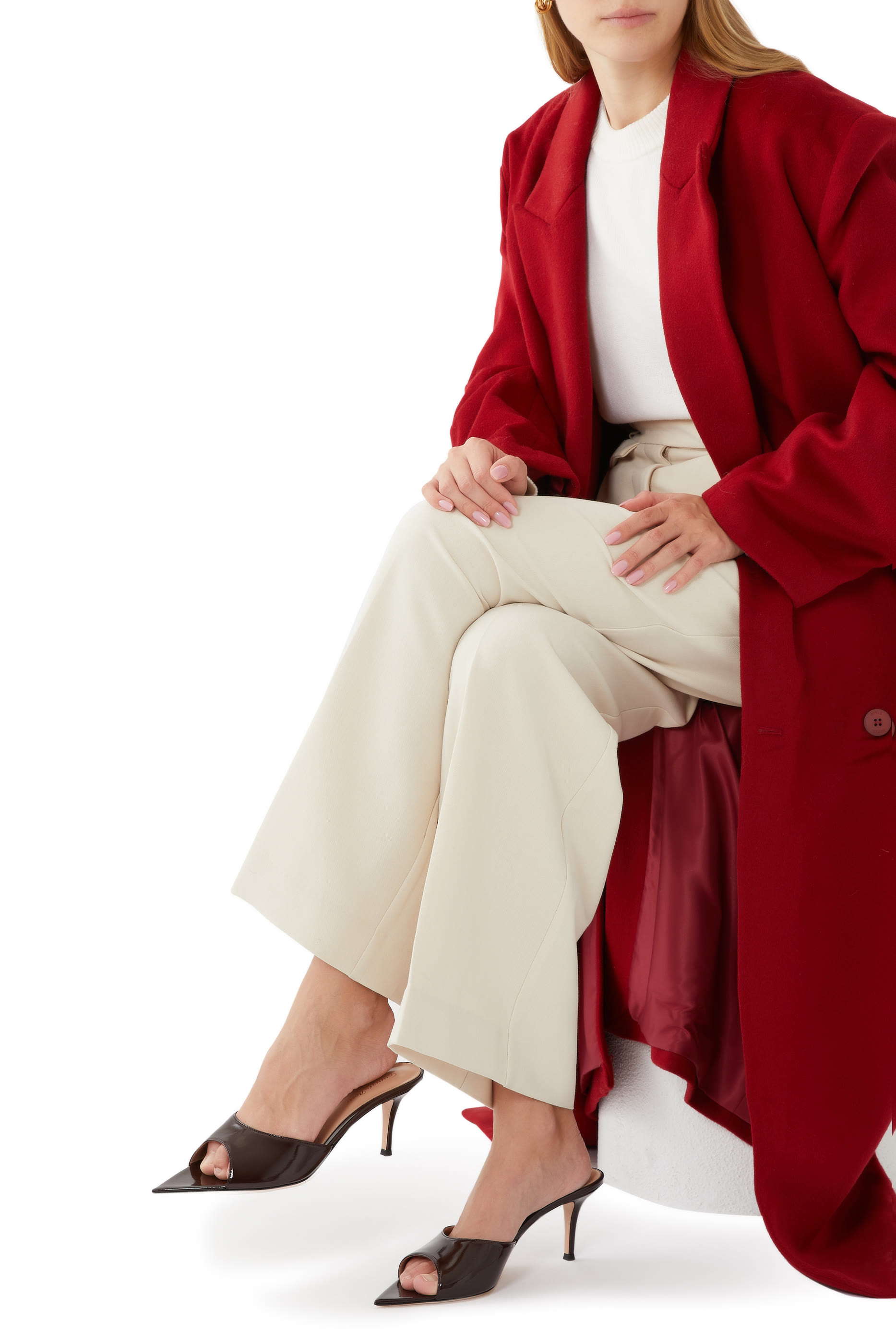 Elle 70 Patent Leather Mules