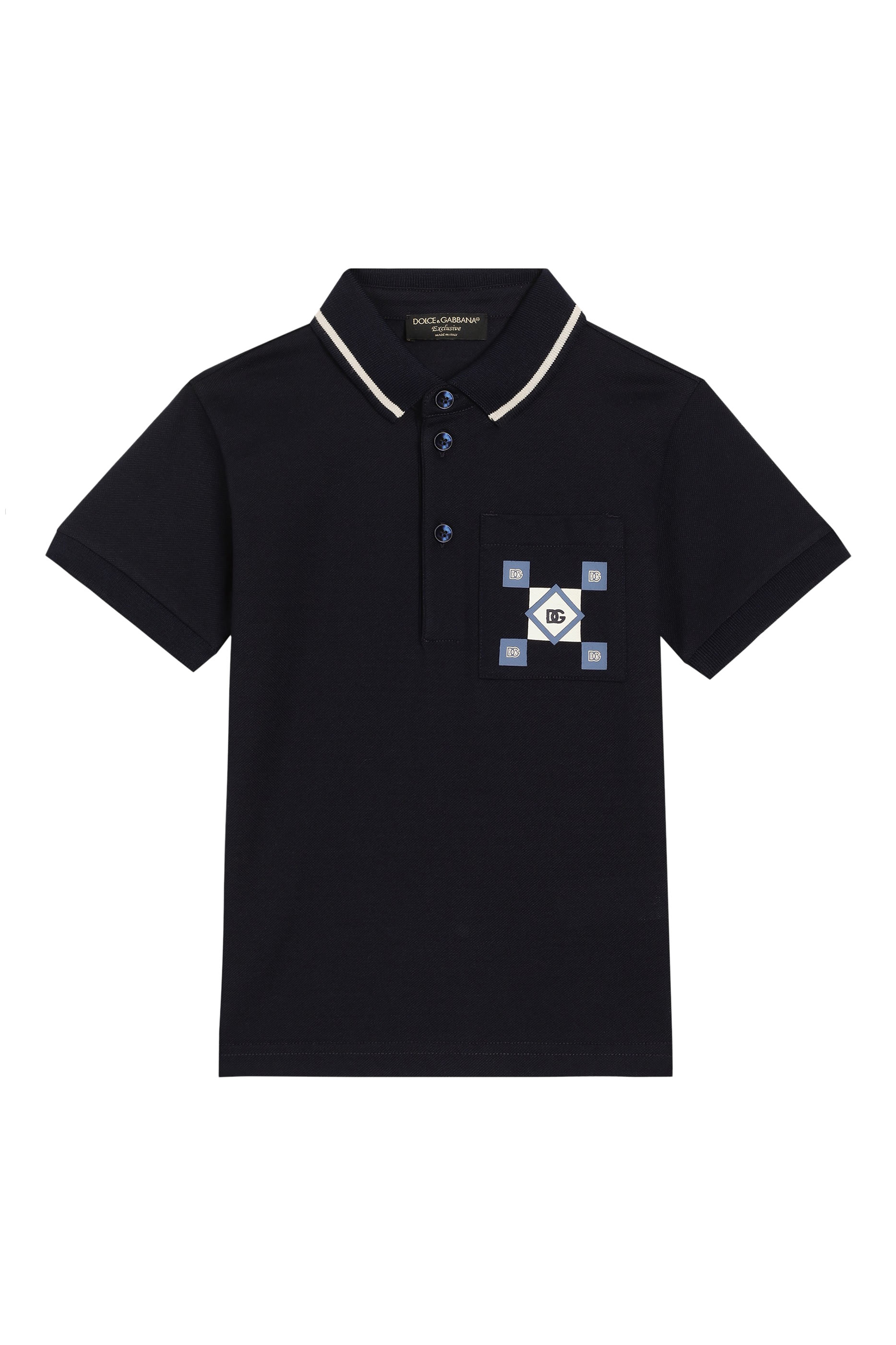 Kids Piqu&eacute; Polo-Shirt with Print
