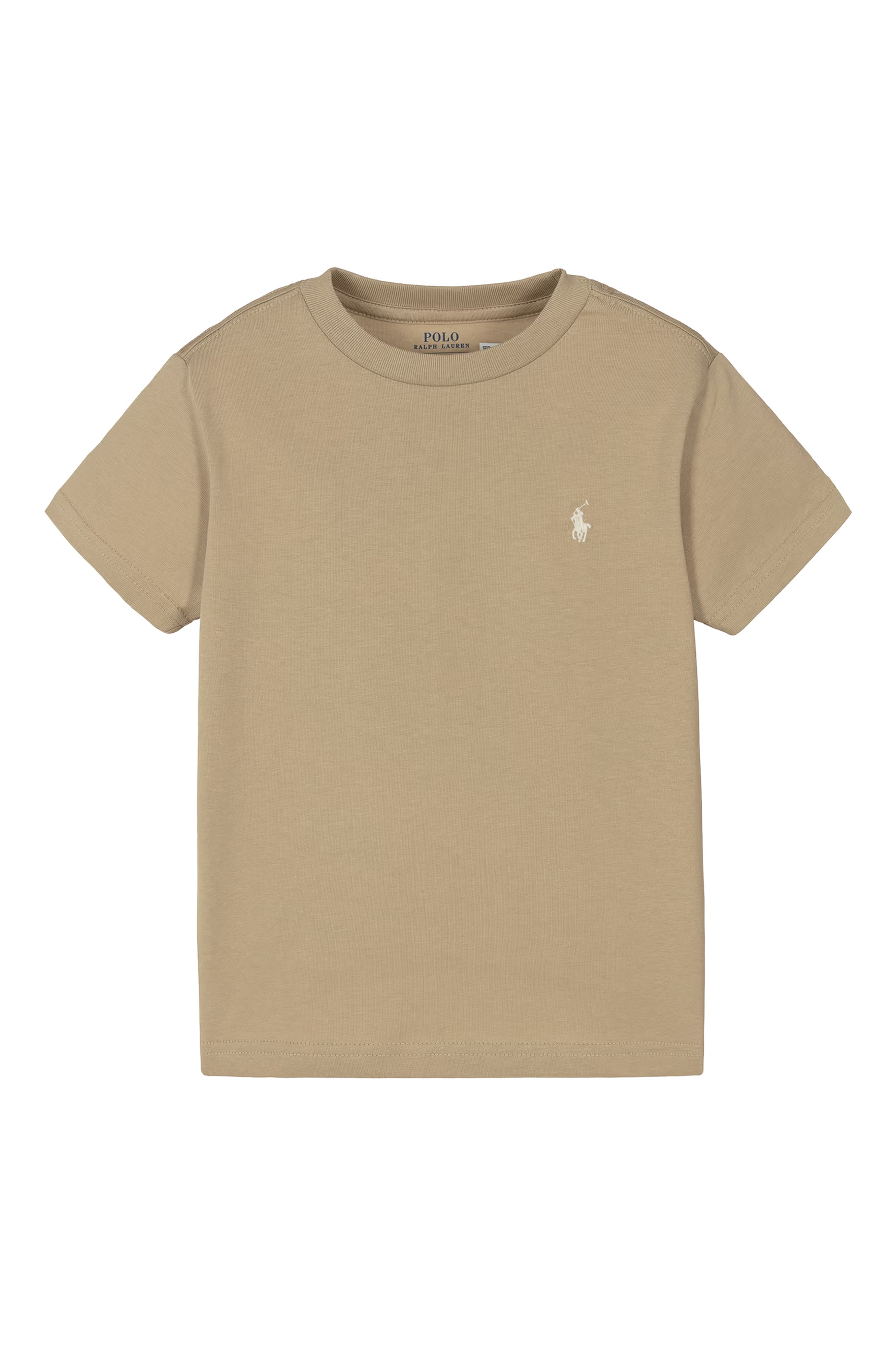 Kids Cotton Jersey Crewneck T-Shirt 