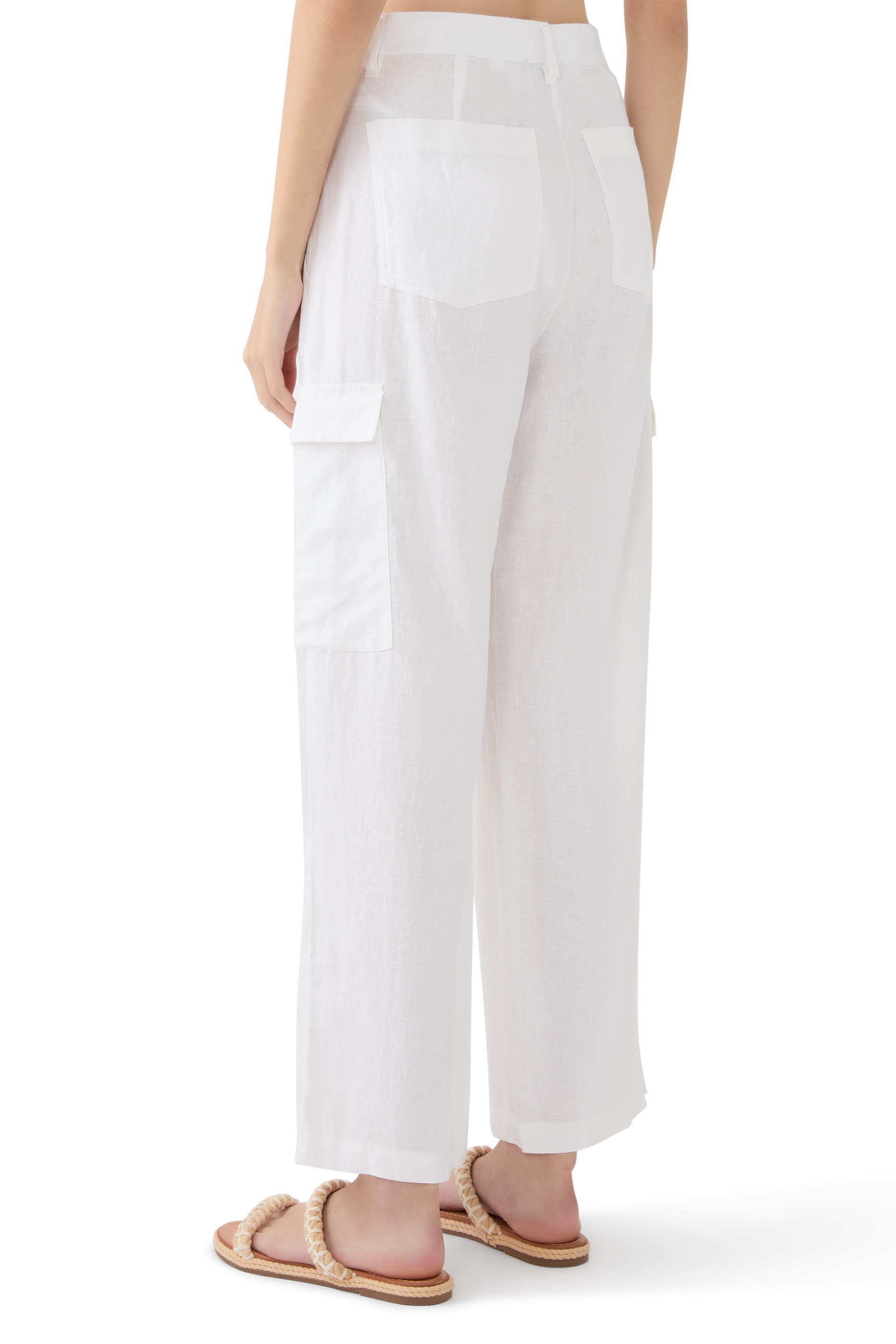 Organic Linen Cargo Pants
