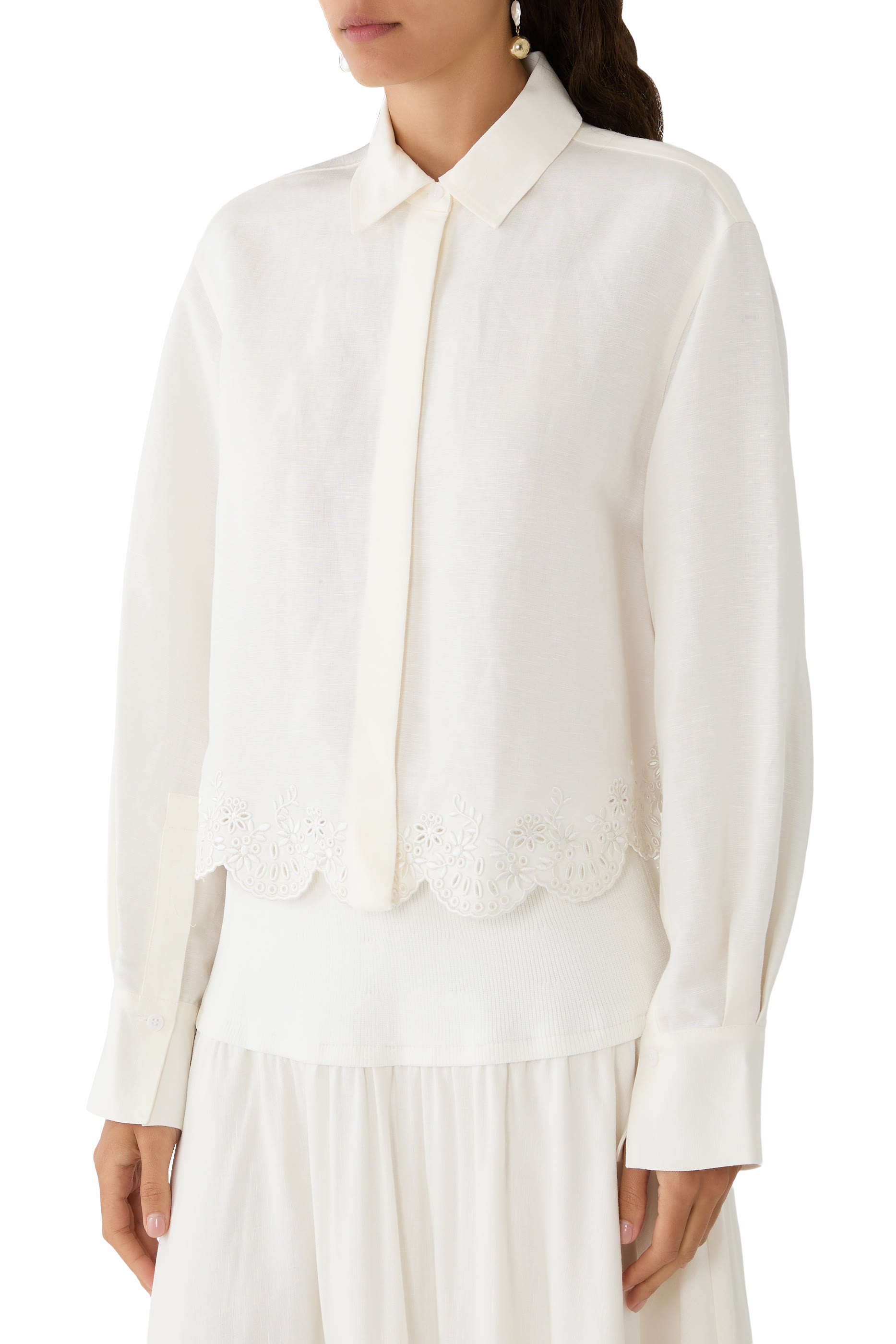 Ames Embroidered Linen Shirt