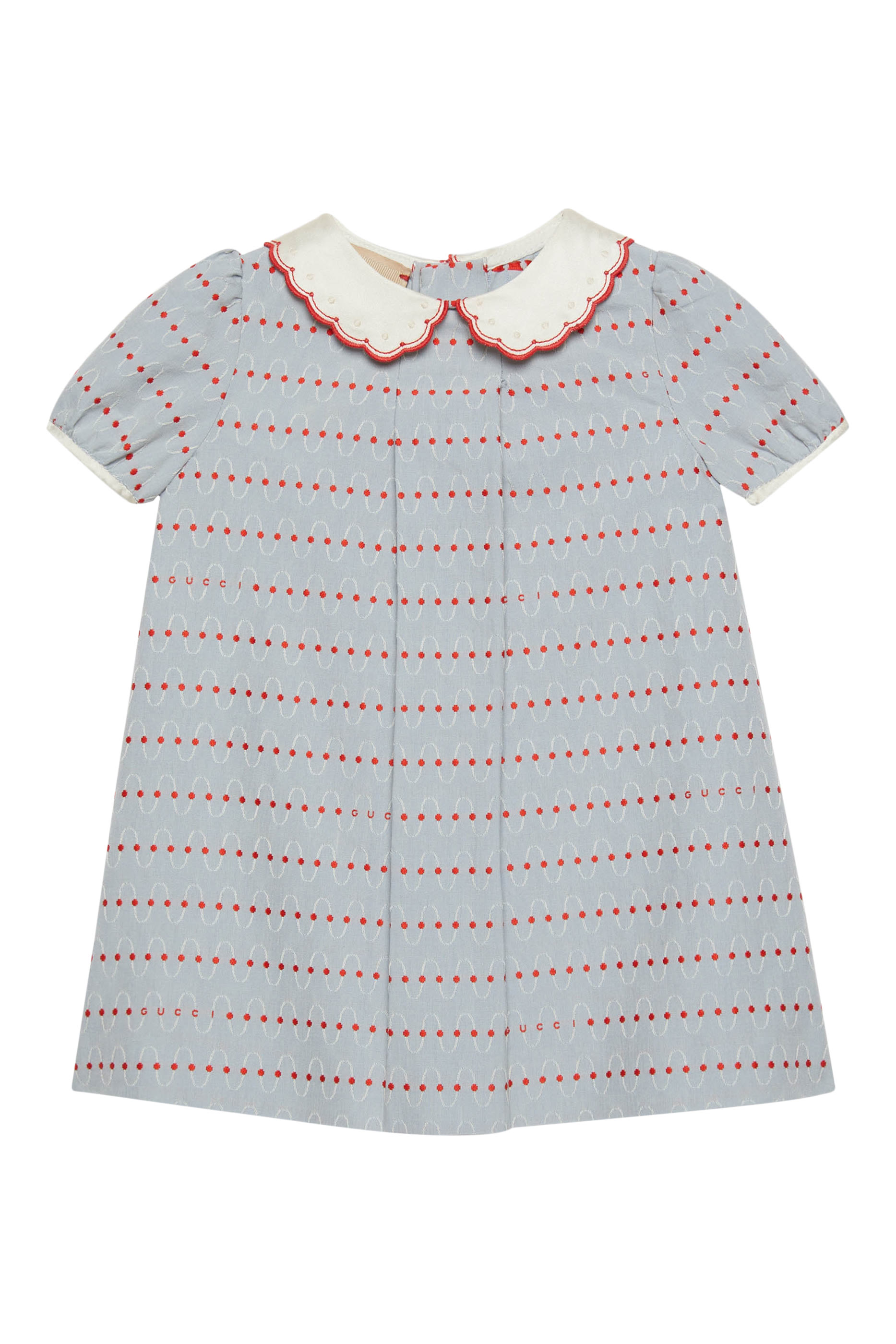 Kids Dotted Striped Cotton Dress