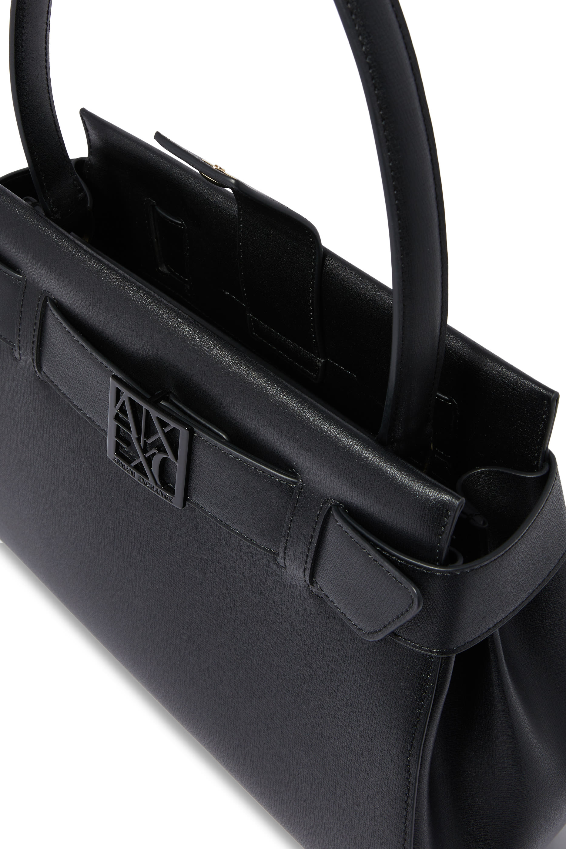 Logo Plaque Two-Way Crossbody Bag