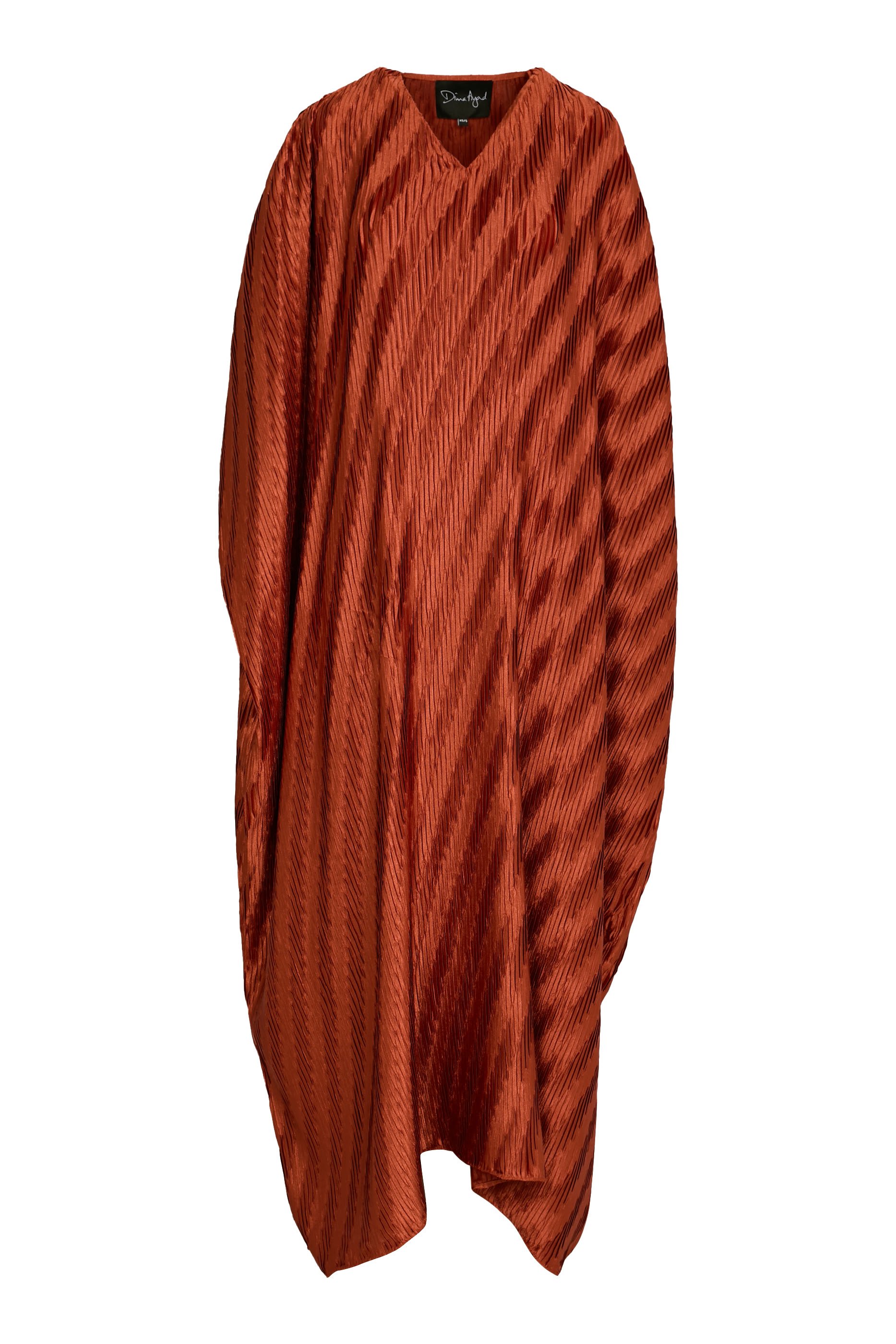 Chevron Pleated Dress 
