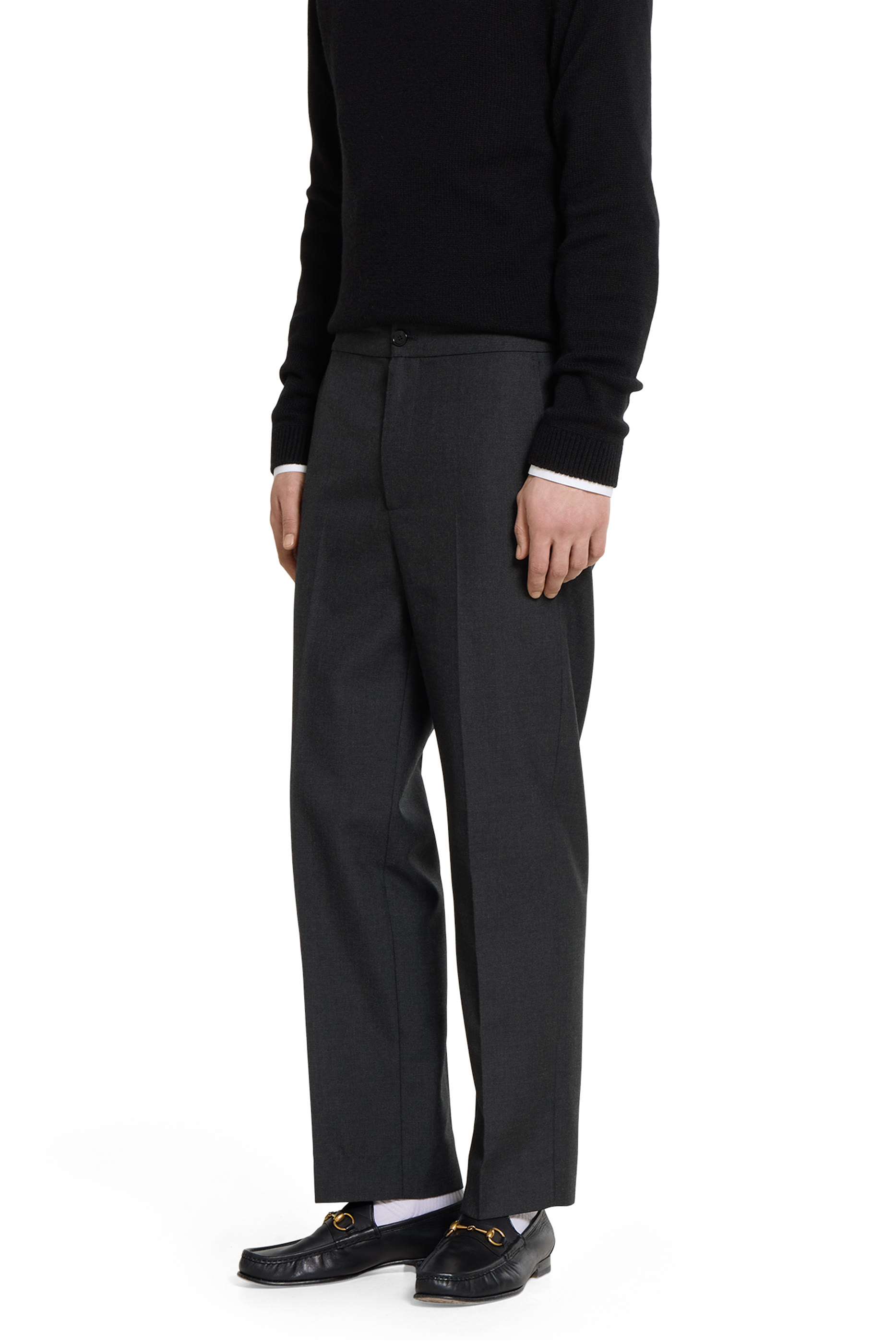 Wool Blend Twill Pants