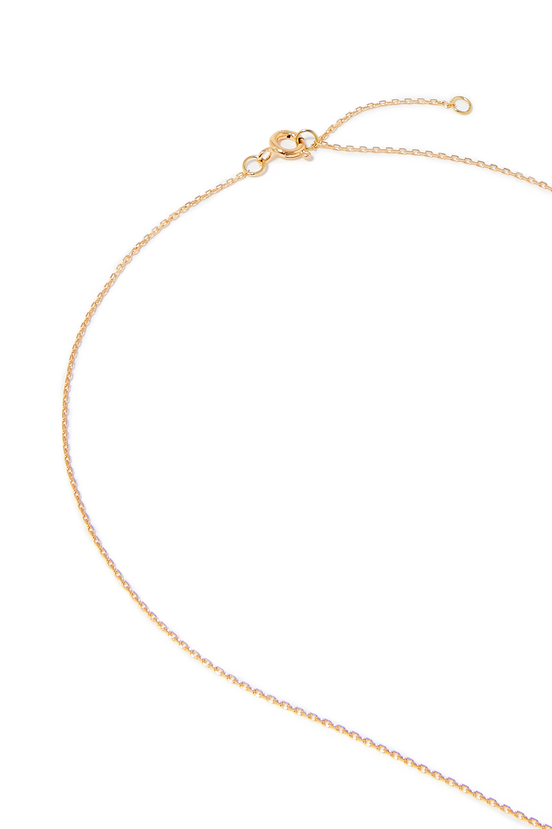 Oula Letter Necklace, 18k Yellow Gold & Diamonds