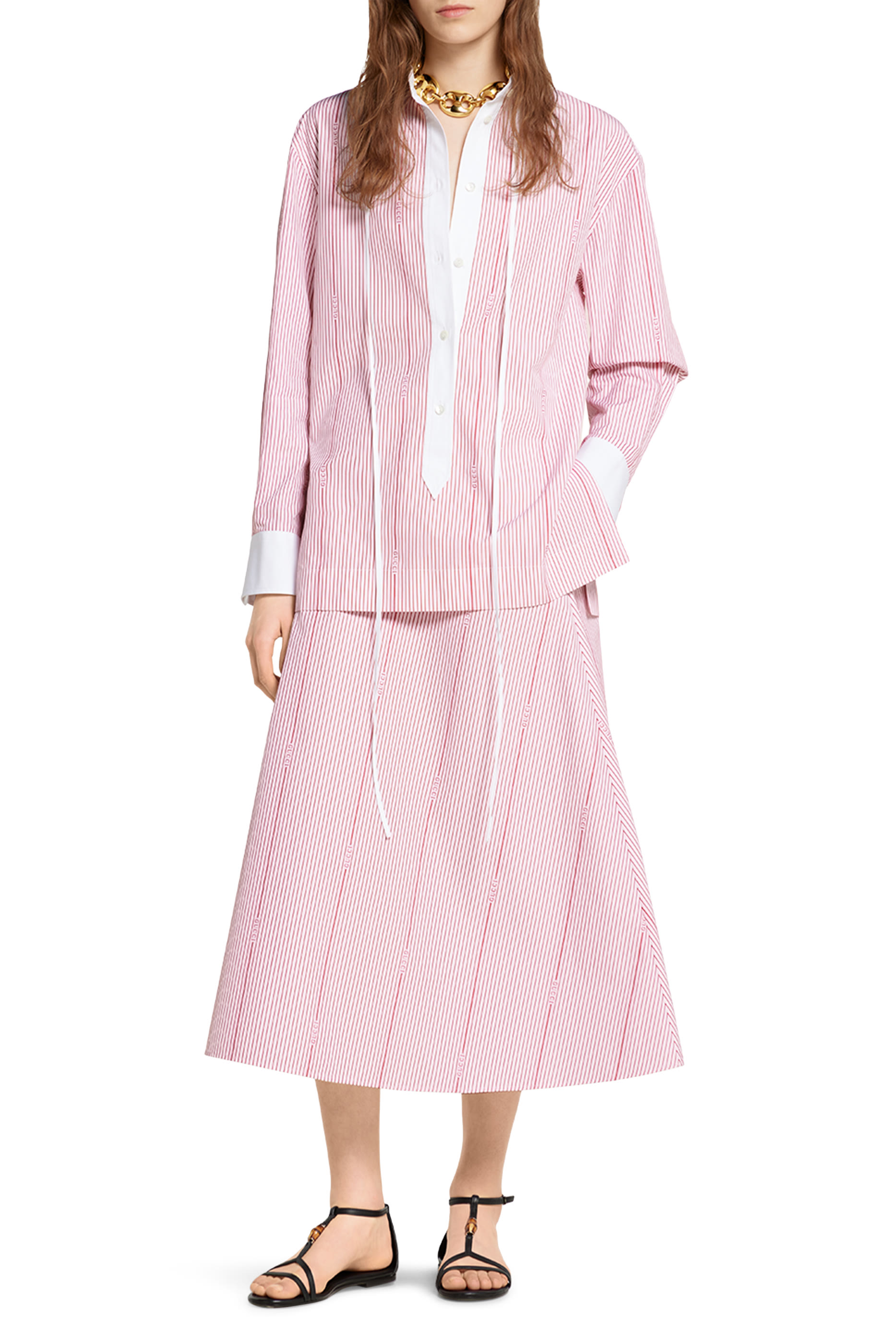 Cotton Fil Coup&eacute; Skirt