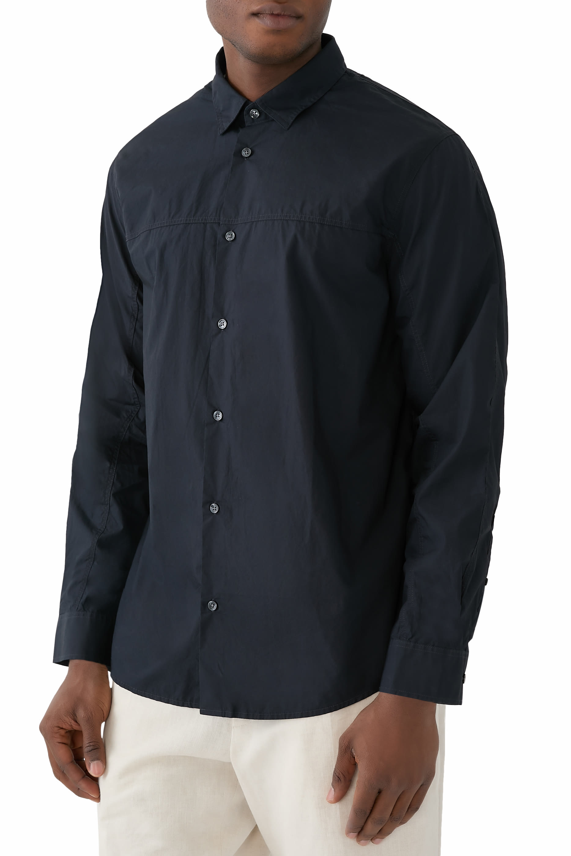 Tessuto High-Neck Long Sleeves Shirt