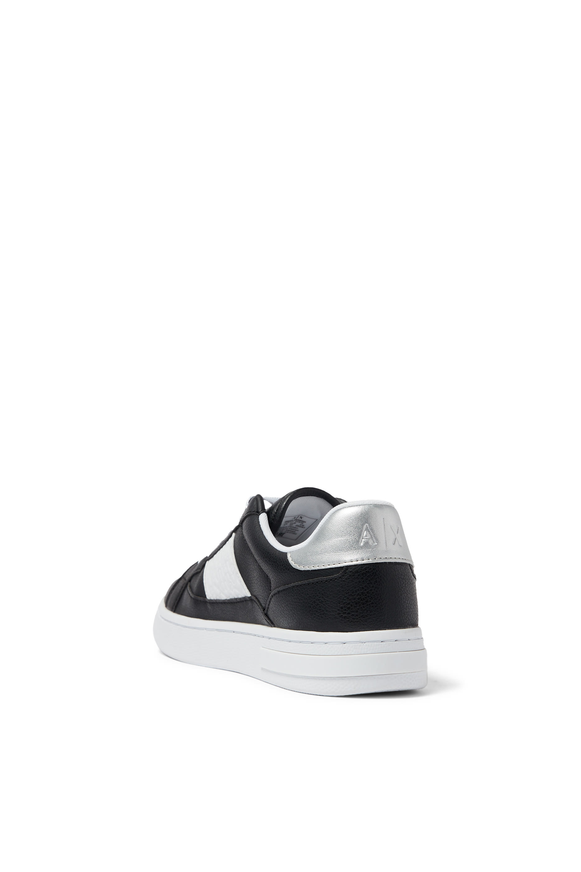 Sneakers with Logo Insert and Metal Detail