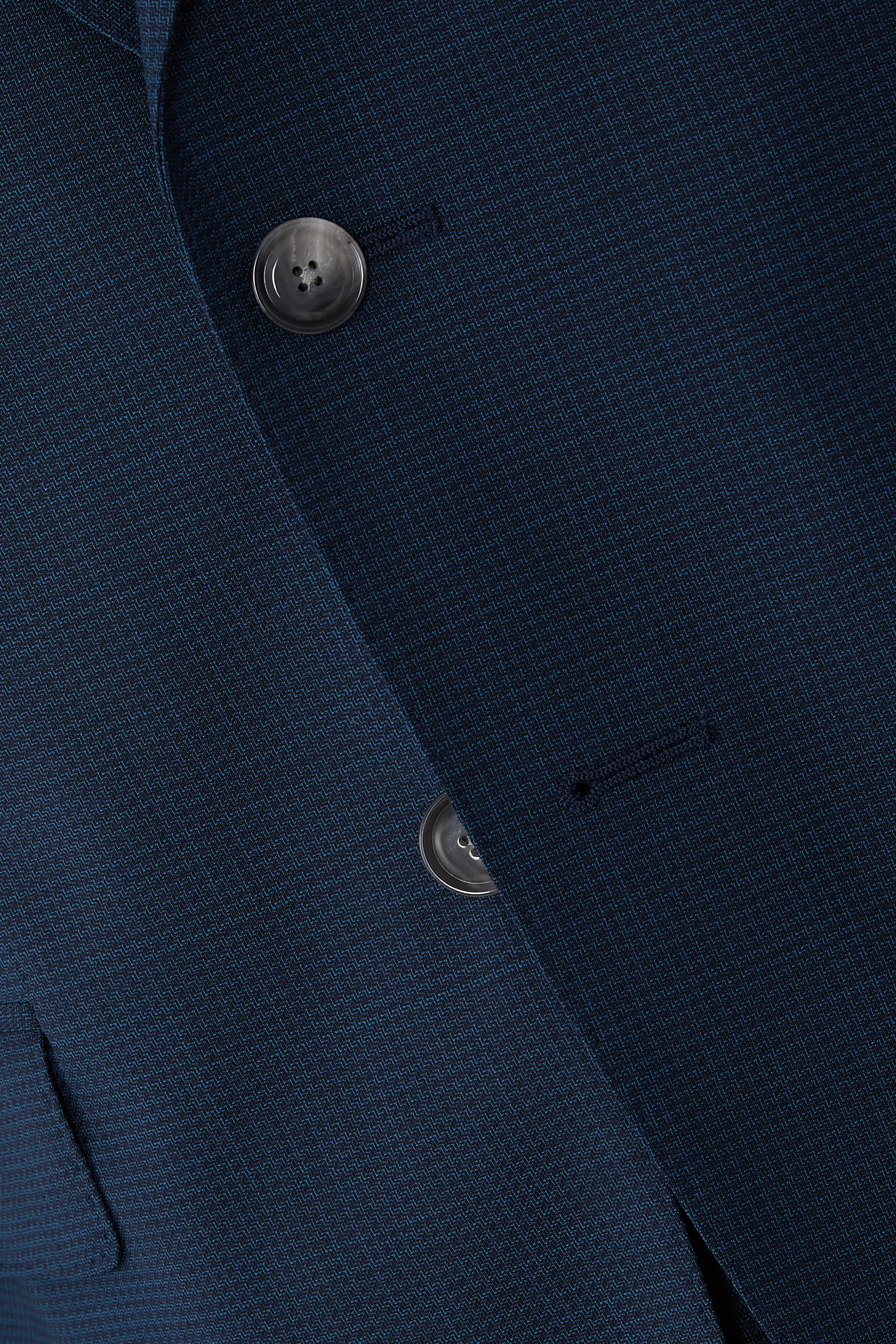 Slim-Fit Suit in Micro-Patterned Virgin Wool 
