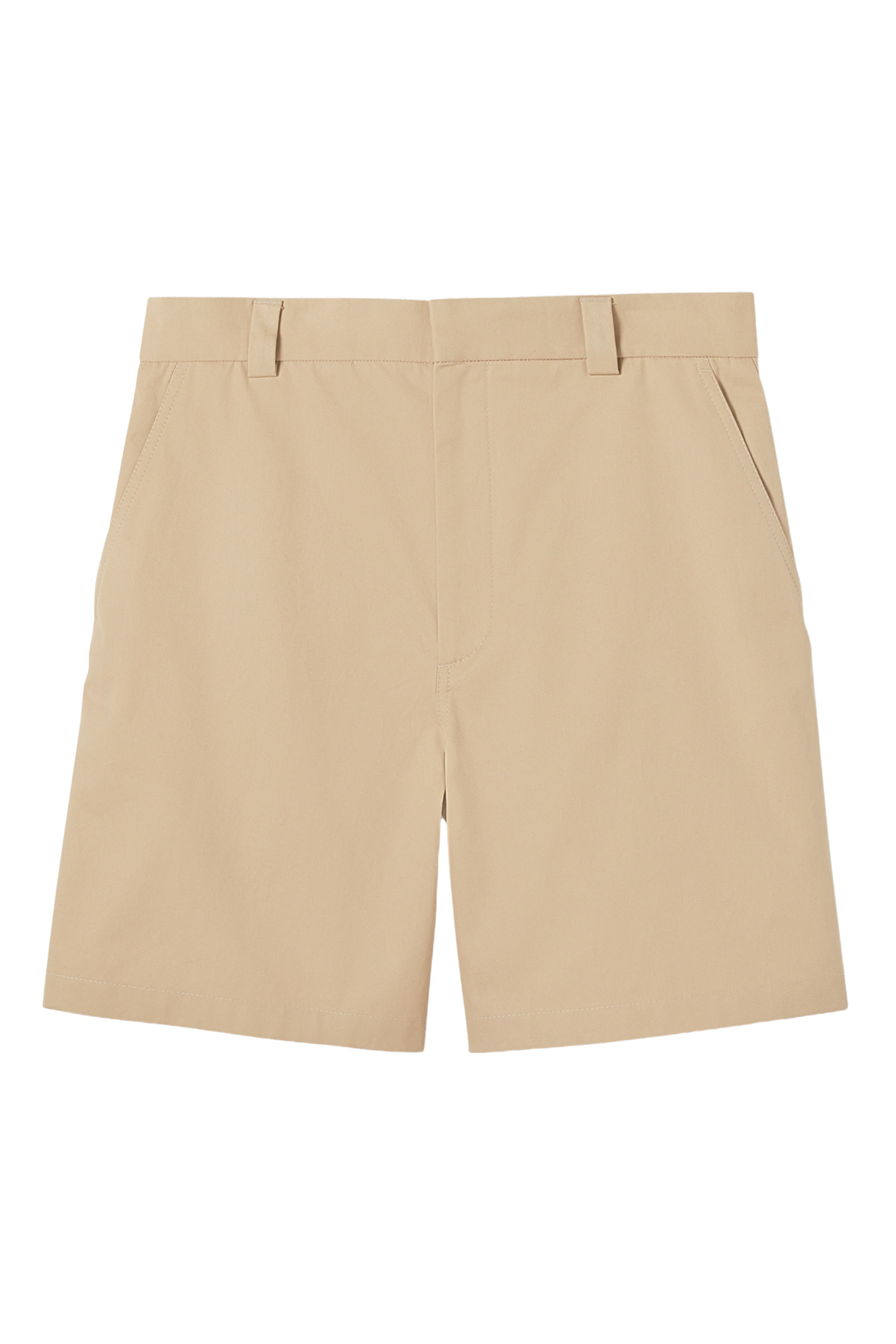 Double Cotton Twill Shorts with Web