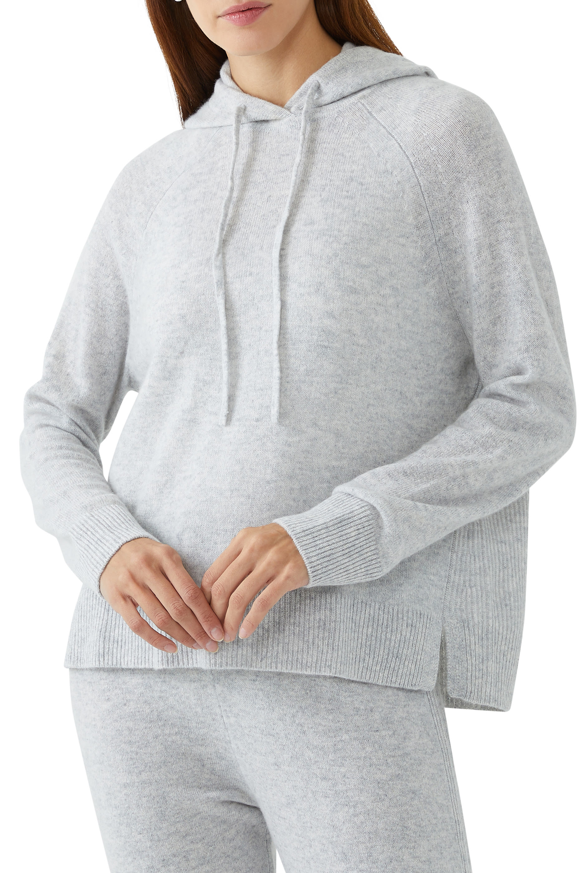 Cashmere Rib Back Hoodie