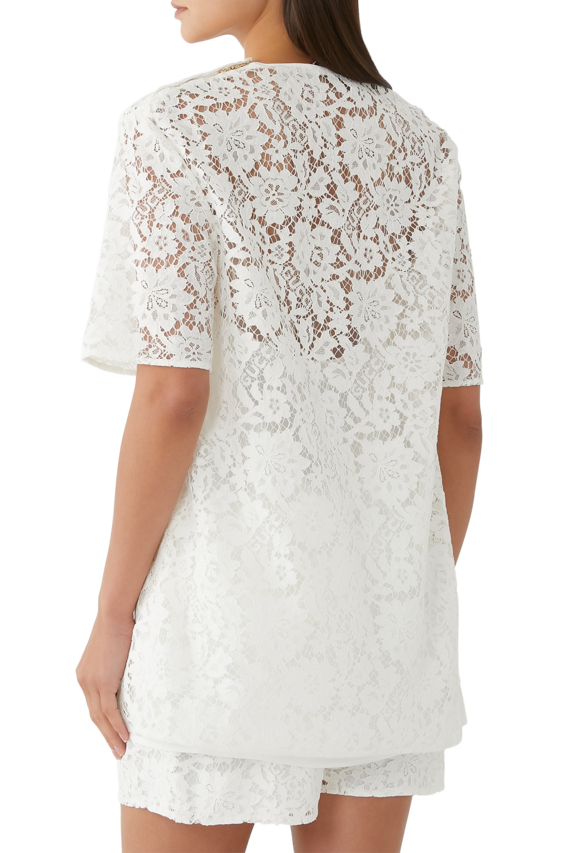 Floral Lace Cotton Top