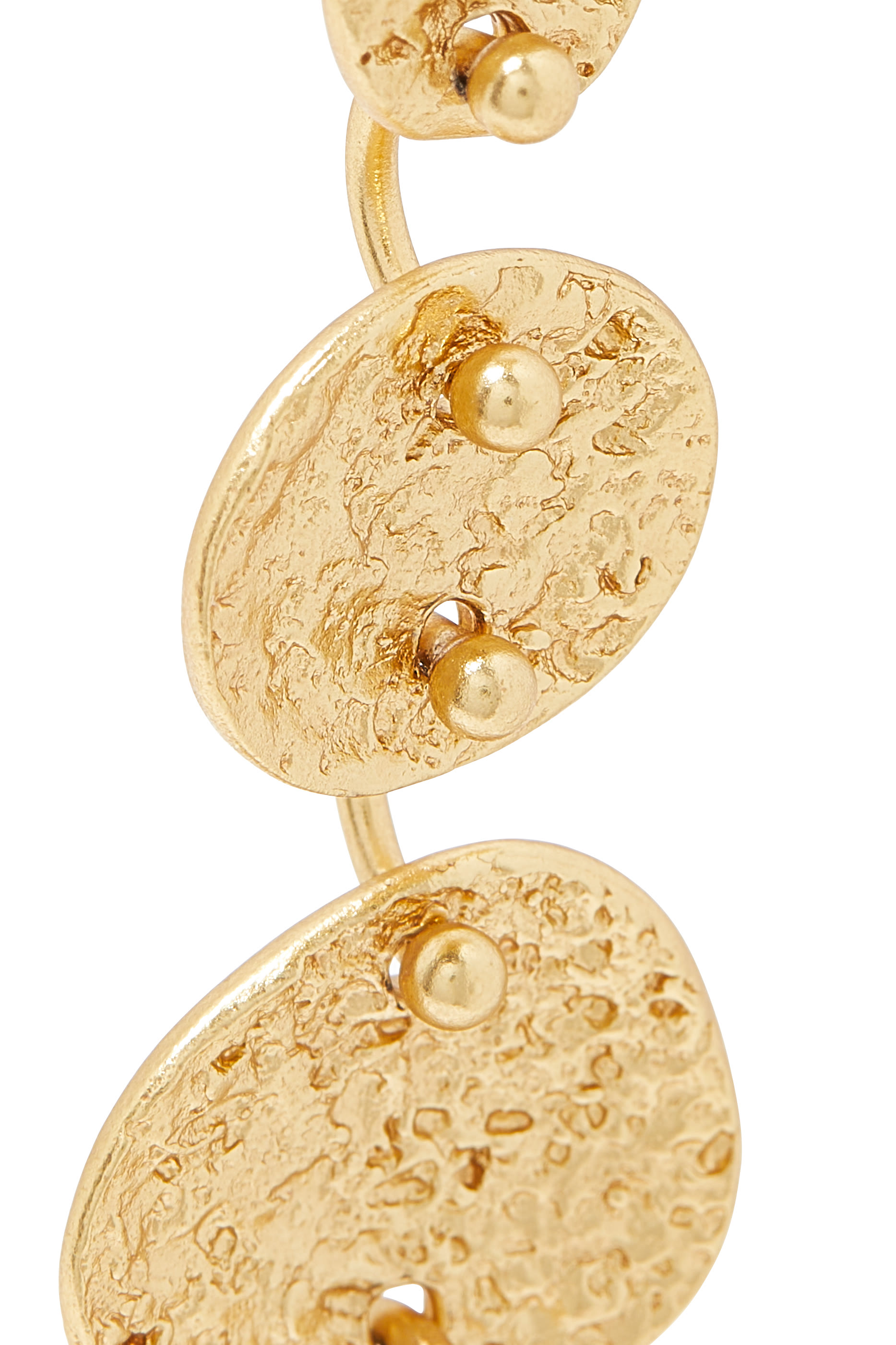 Eclipse Earrings, Gold-Plated Brass