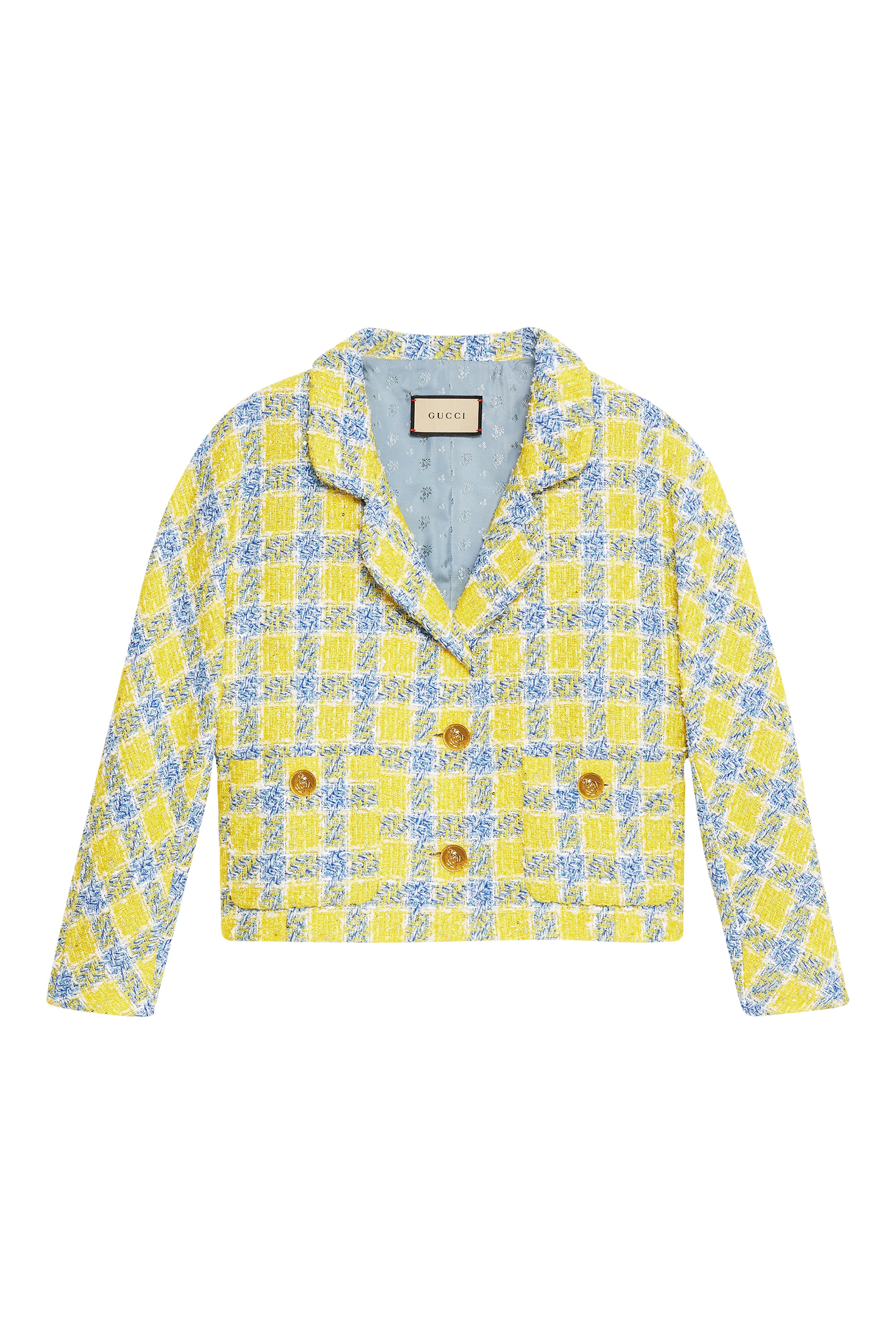 Check Lam&eacute; Tweed Jacket