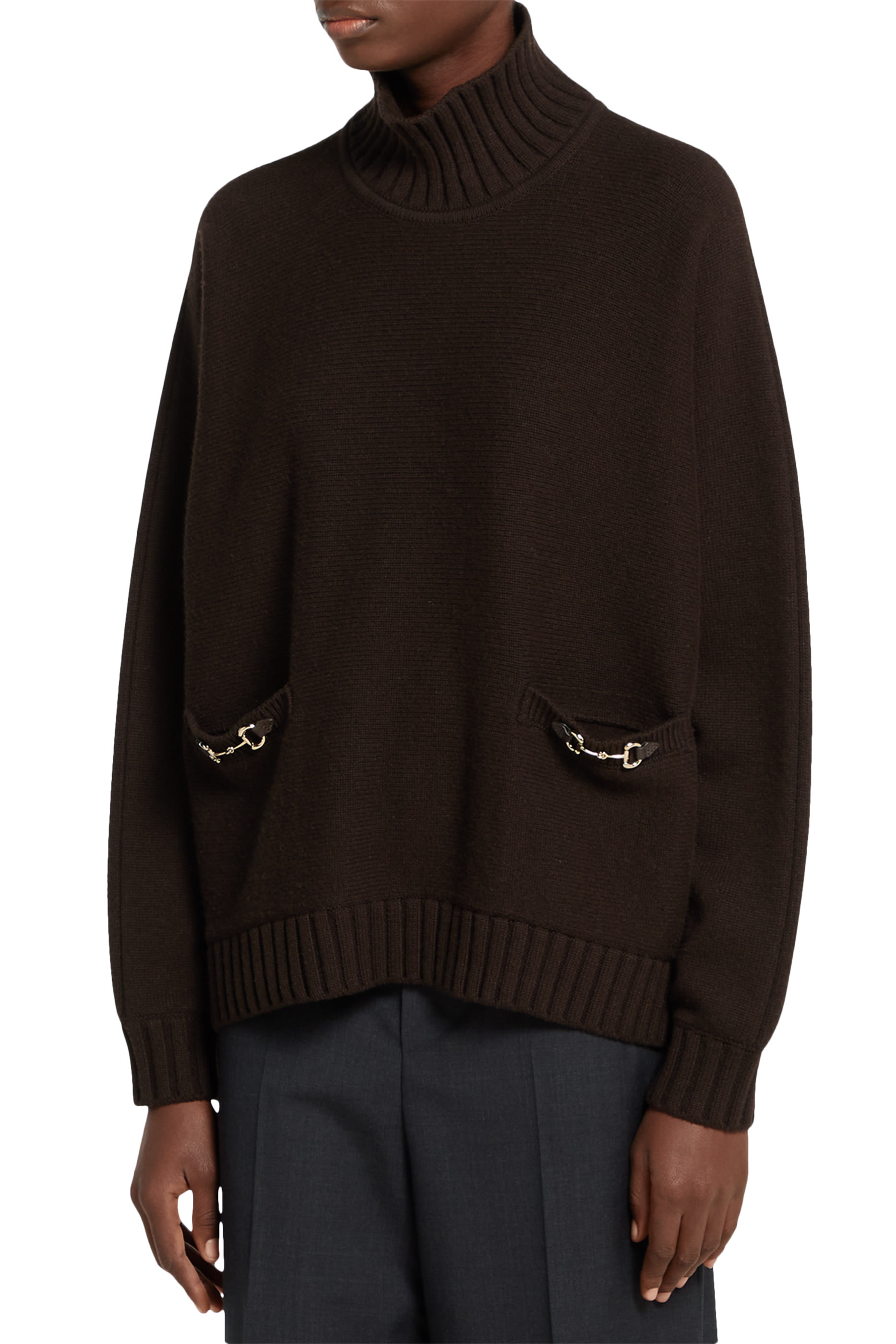 Horsebit Wool Cashmere Sweater