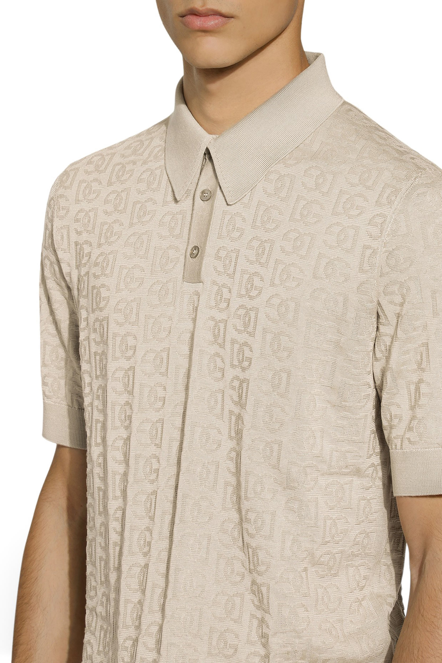DG Logo Silk Polo Shirt