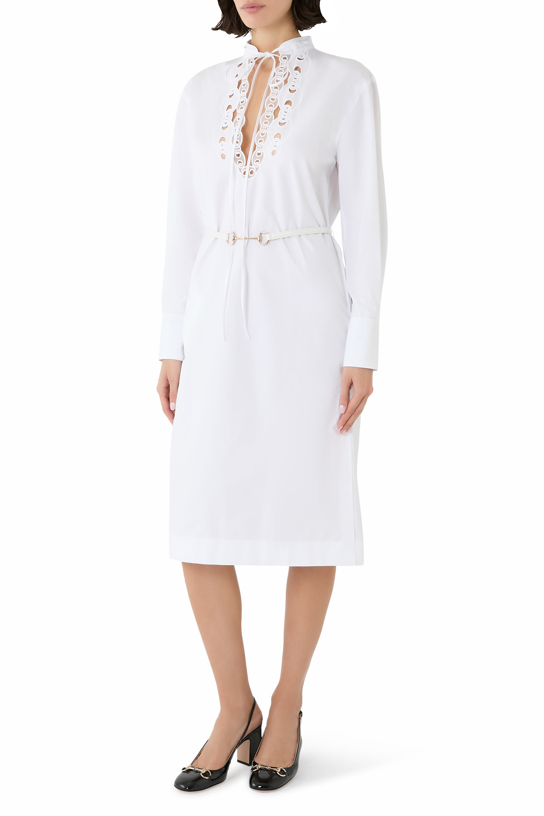 Cotton Poplin Shirt Dress
