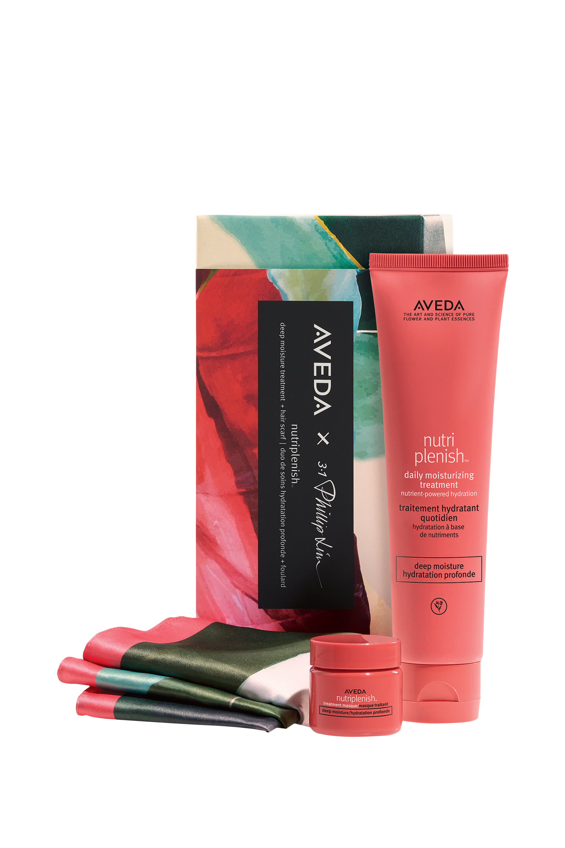 Nutriplenish Deep Moisture Treatment Duo and Hair Scarf Gift Set