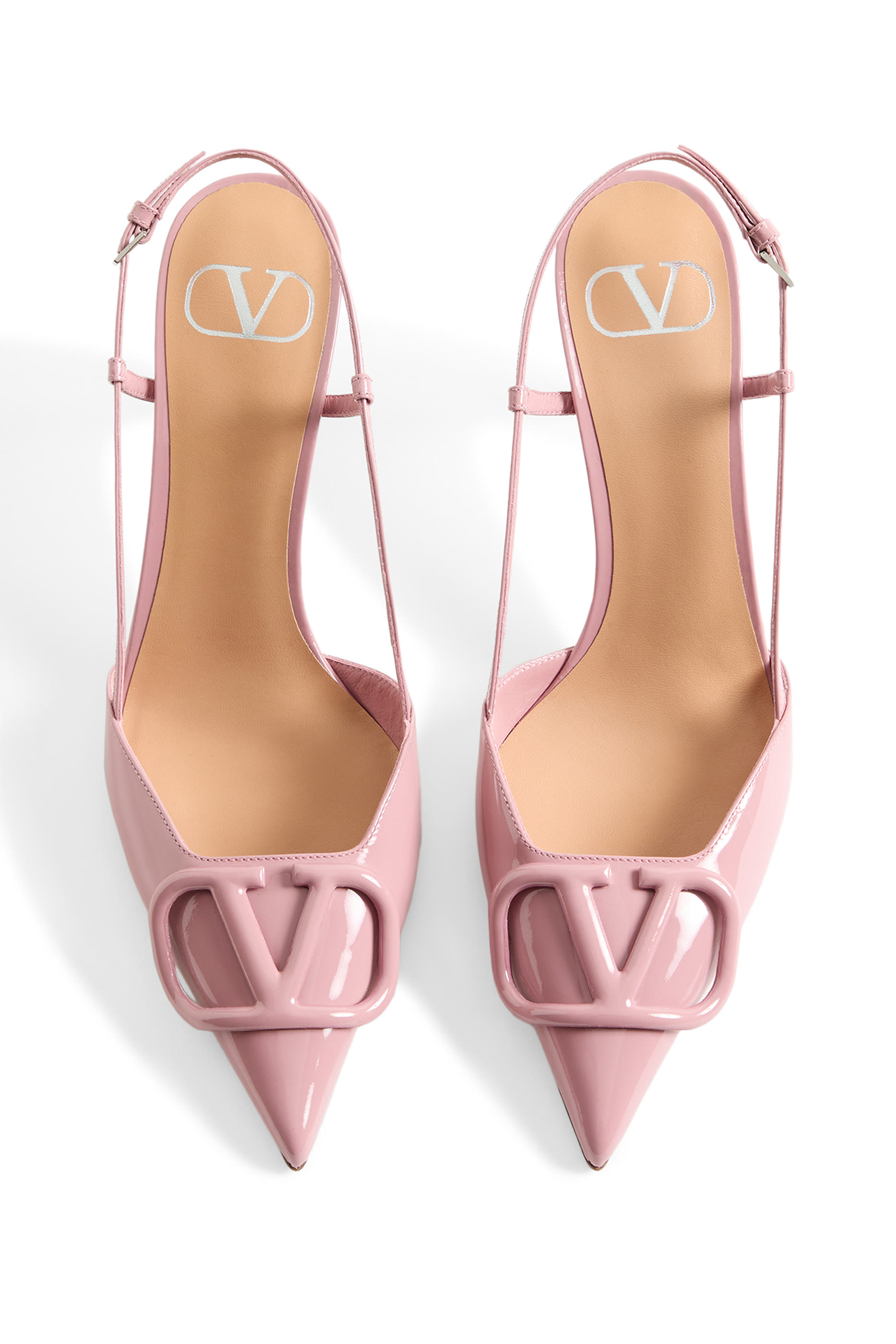 VLogo Signature Patent Leather 80 Slingback Pumps 