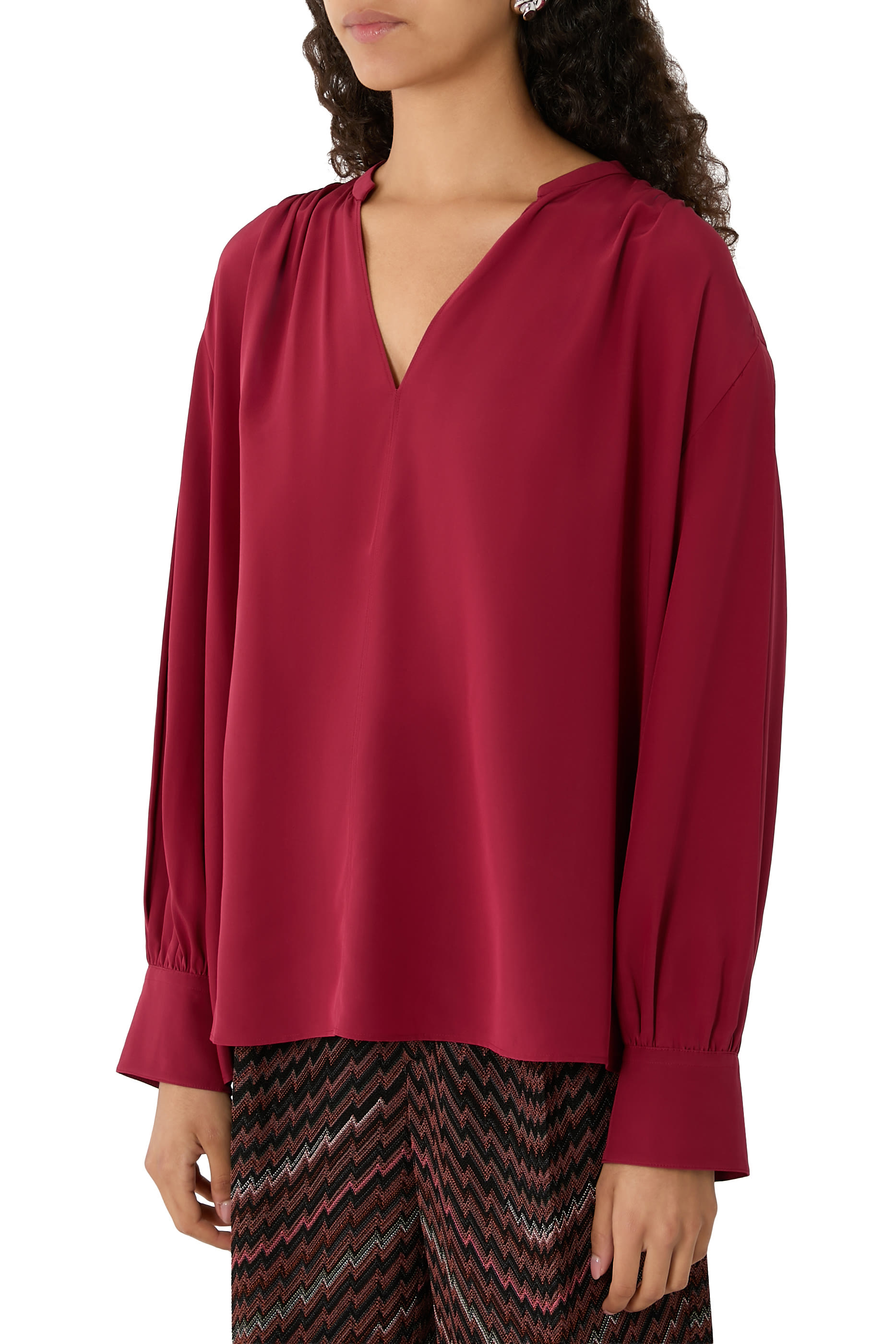 Blondel Crepe de Chine Silk Blouse 