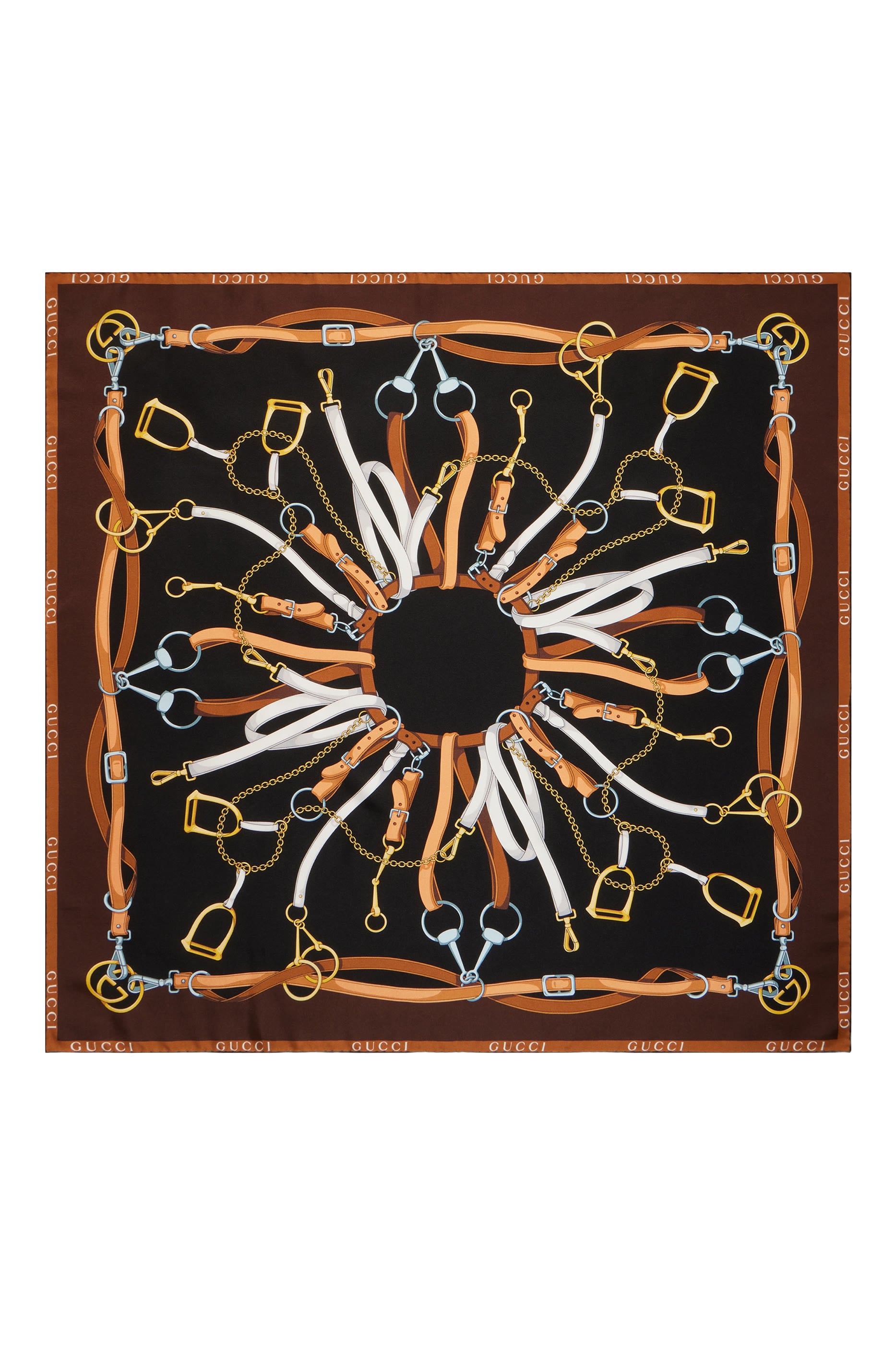 Allover Interlocking G Equestrian Print Carr&eacute;