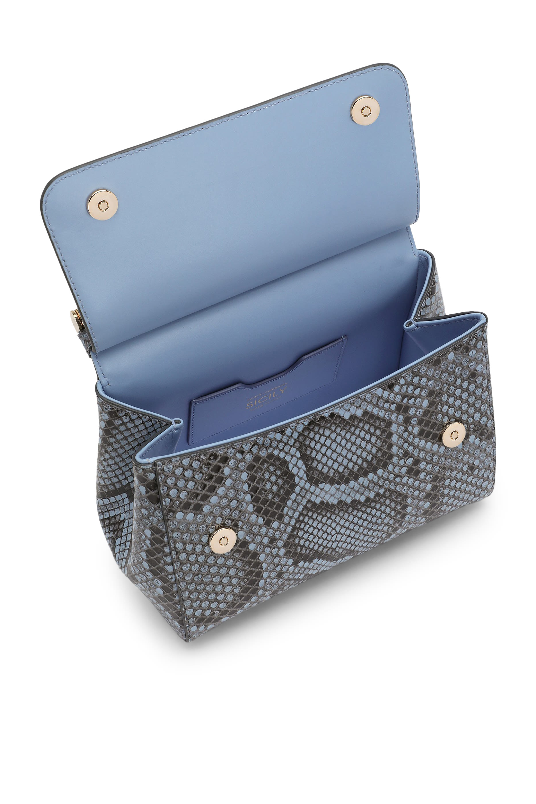 Medium Sicily Python Skin Handbag