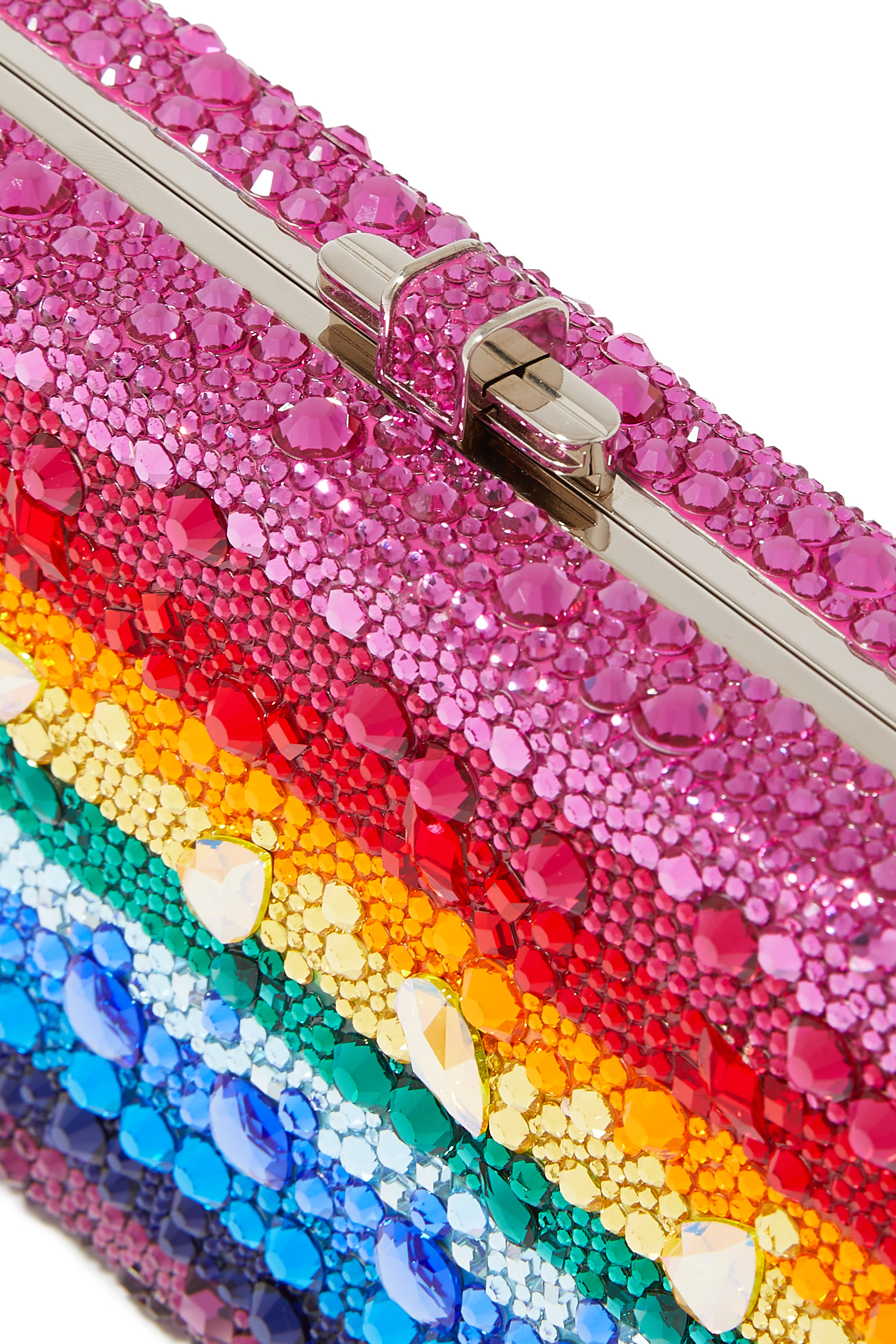 Jeweled Sleek Rectangle Clutch