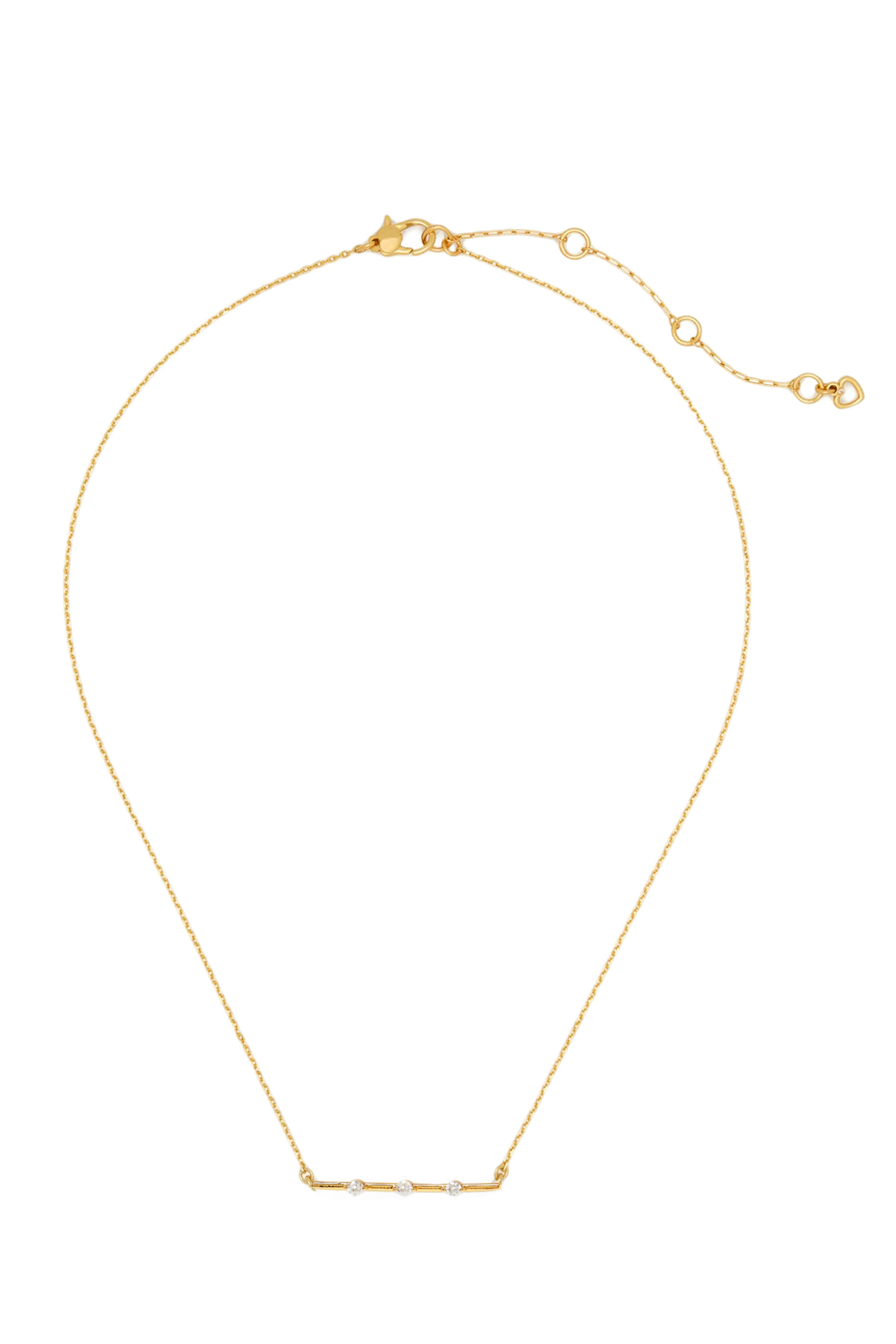 Hint of Shimmer Pendant, Plated Metal & Cubic Zirconia