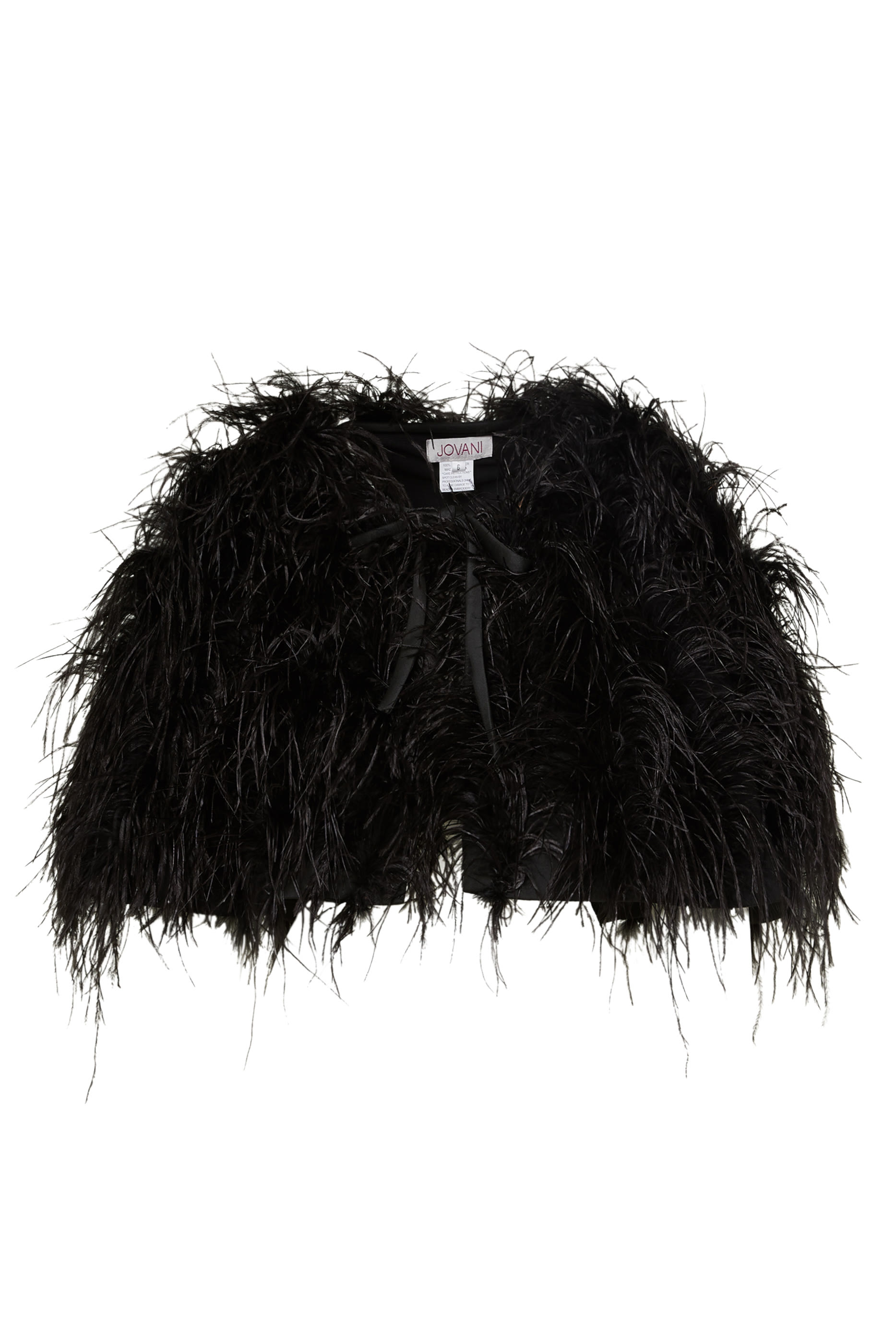 Tie-Up Feather Bolero