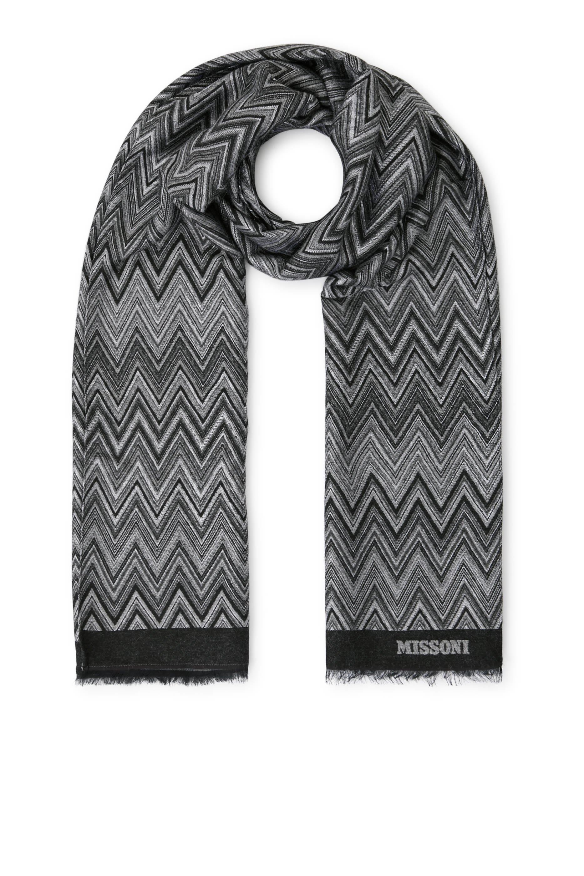 Zig Zag Knit Scarf 