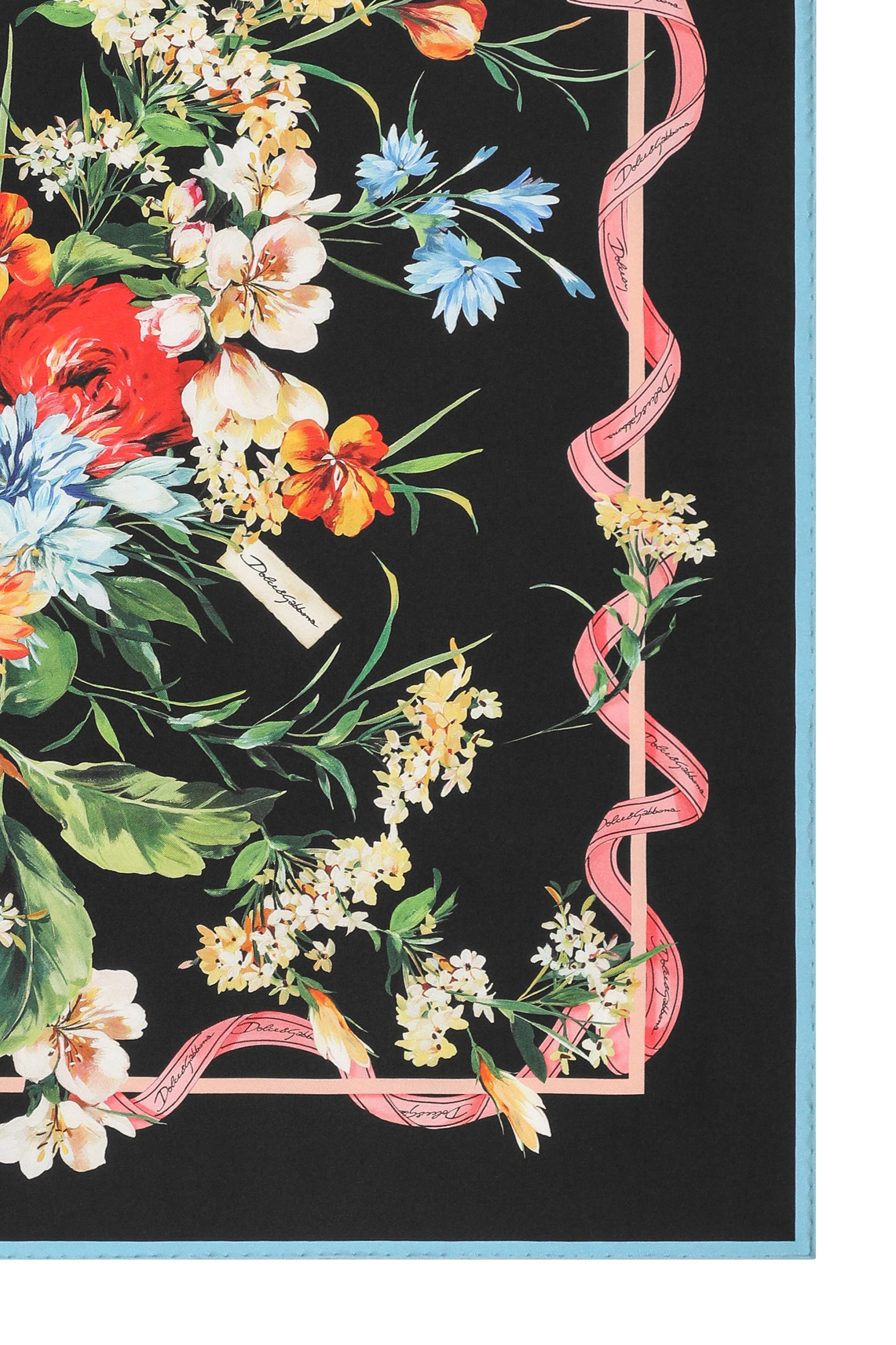 Floral Silk Twill Foulard