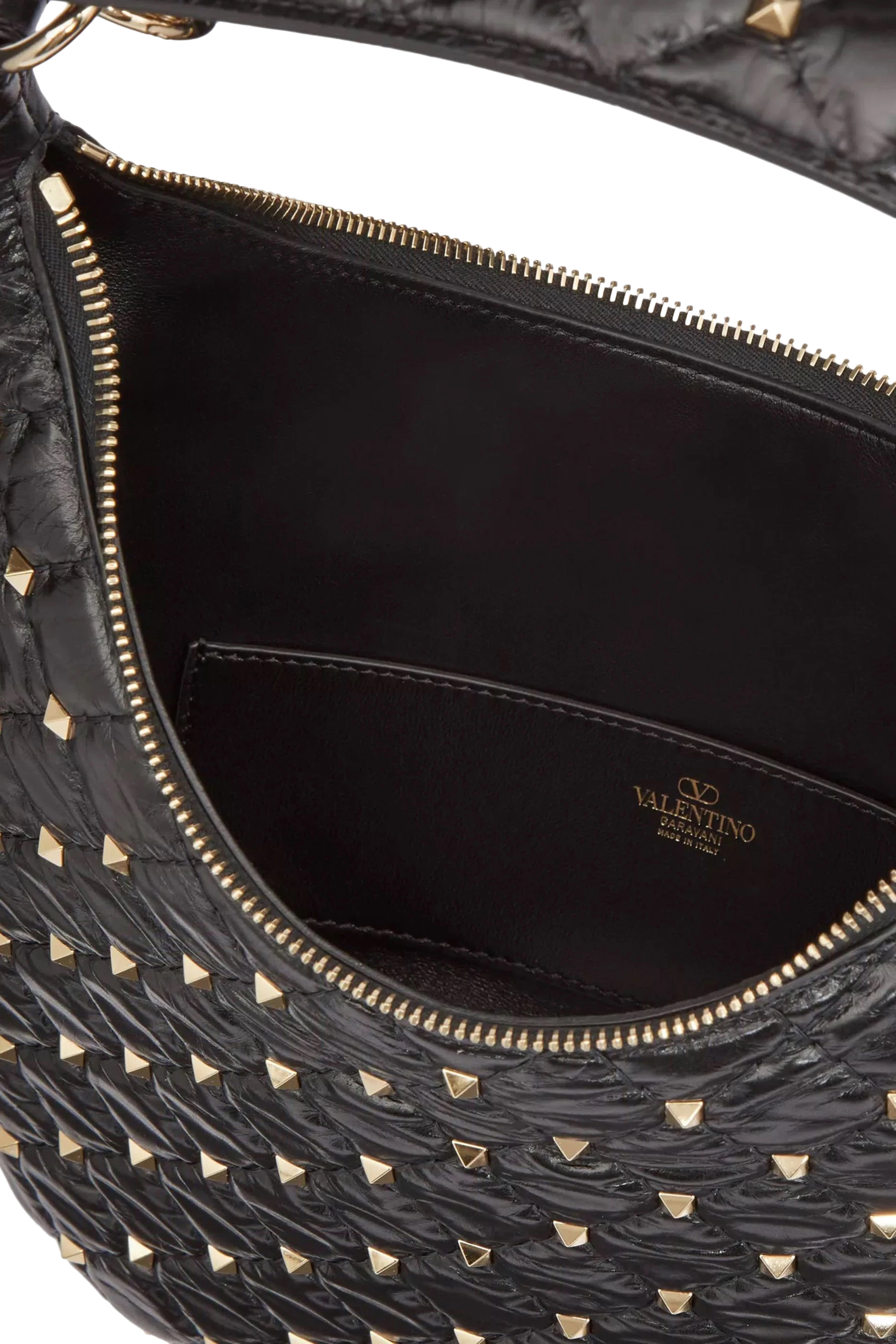 Rockstud Spike Small Hobo Bag