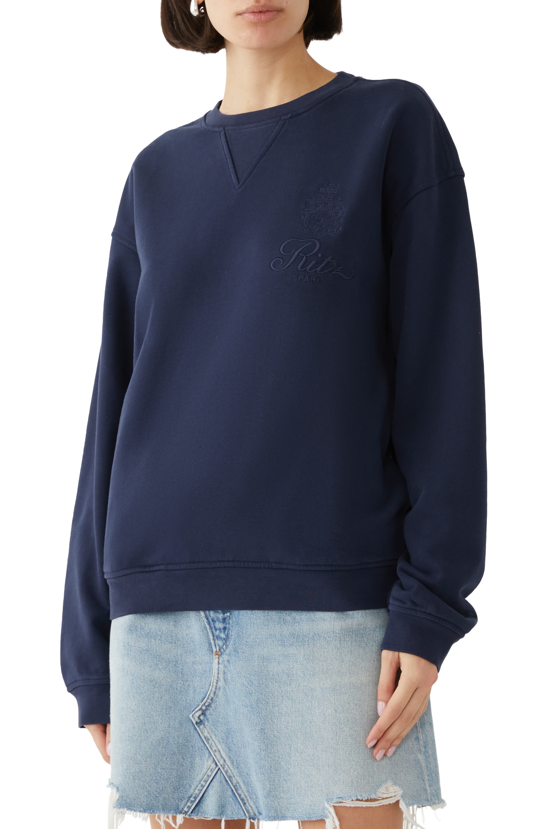 Ritz Unisex Tonal Logo Crewneck