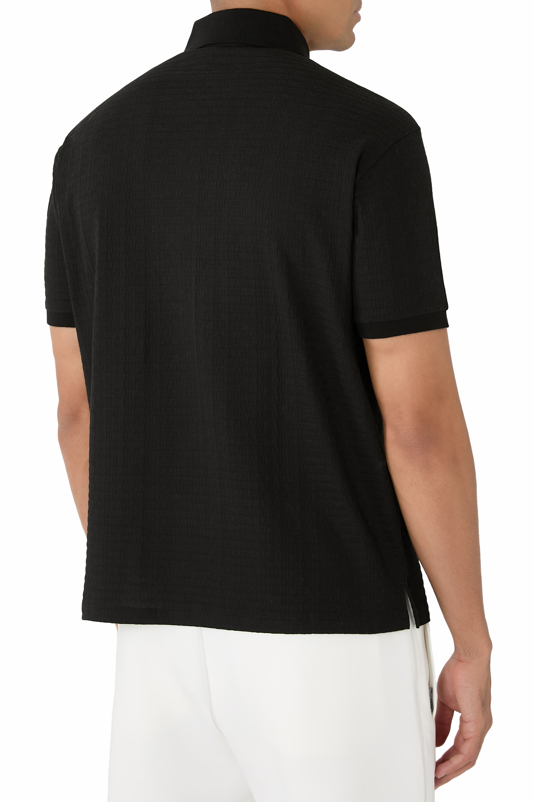 Micro EA Text Logo Polo Shirt