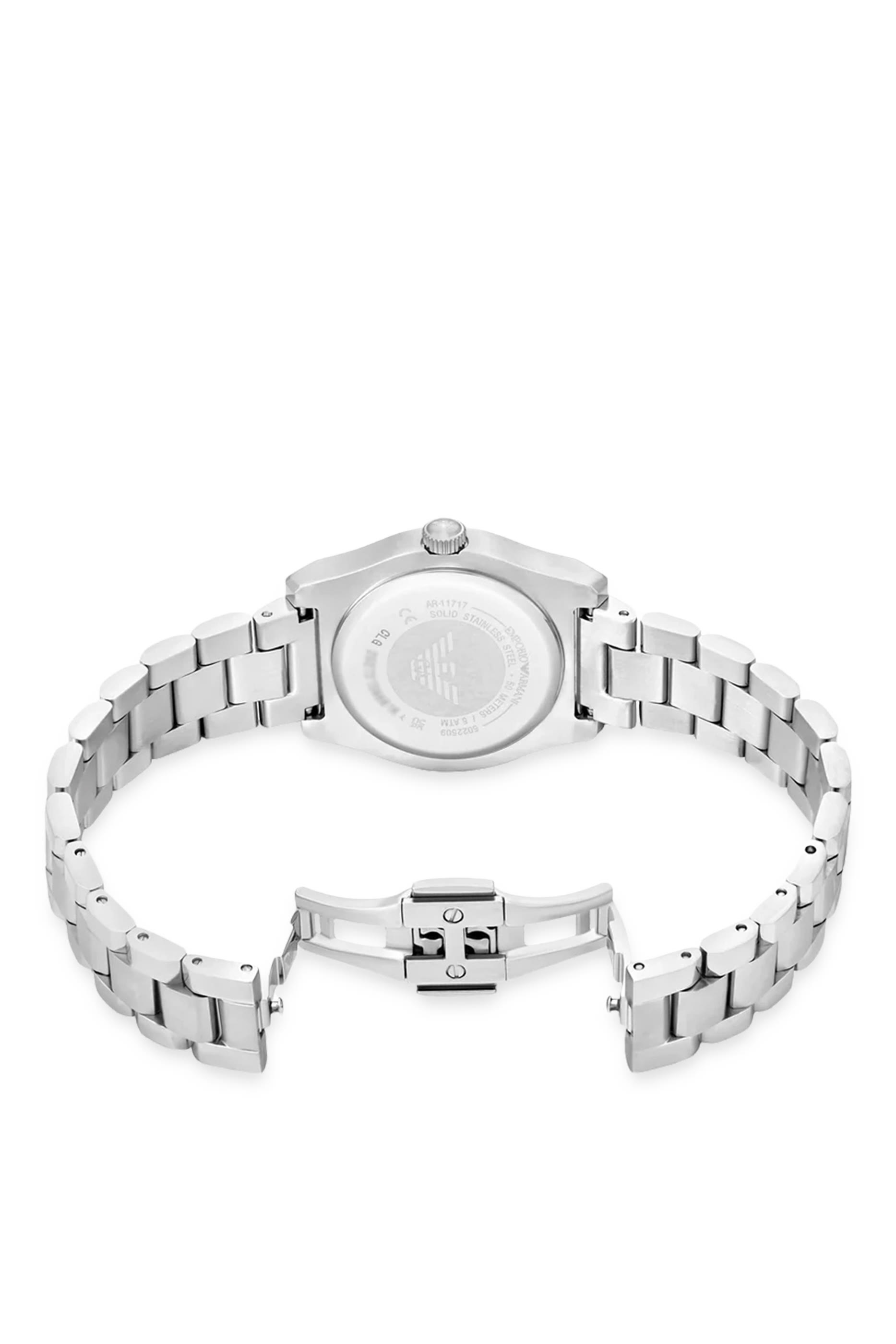 Three-Hand Stainless Steel Watch