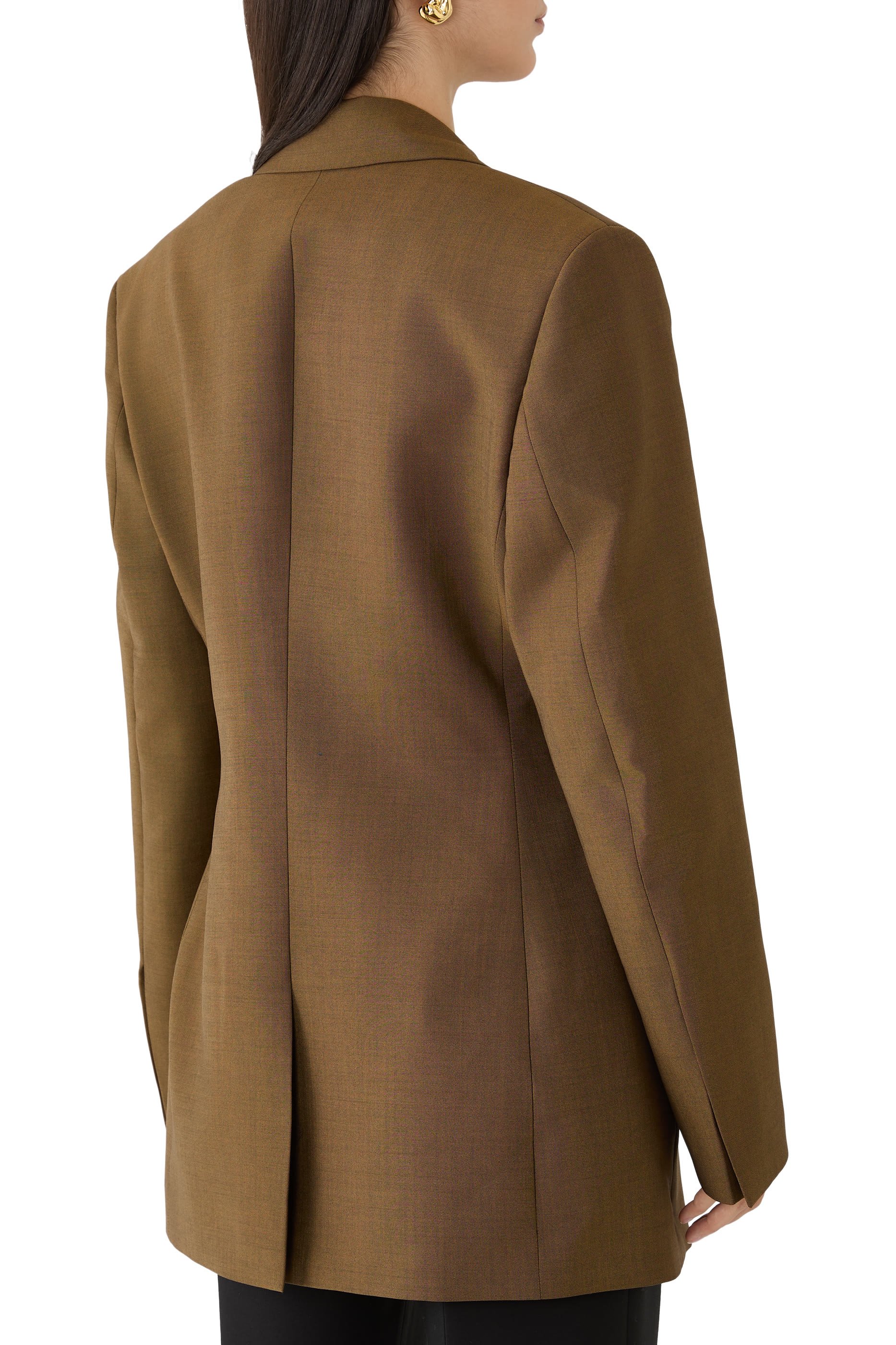  Double-Breasted Hourglass Blazer 