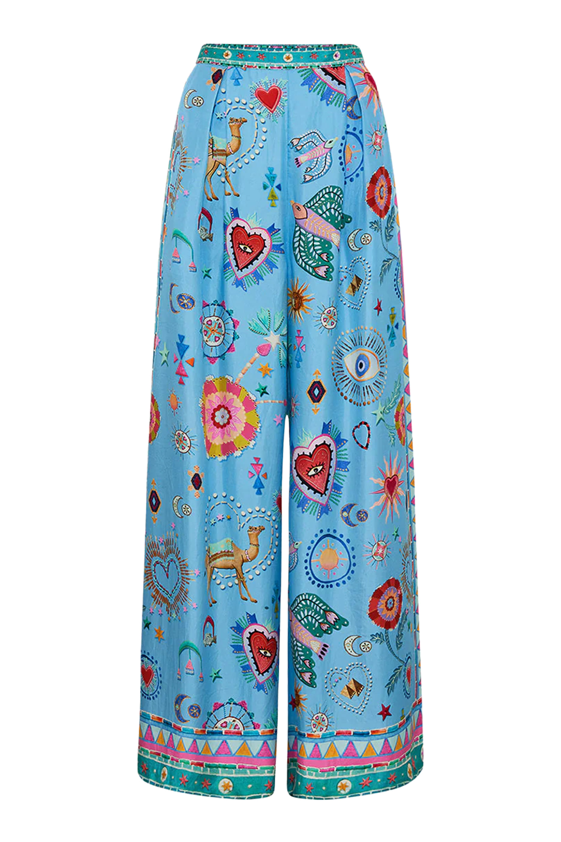 A Painted Village Tuck Front Pants