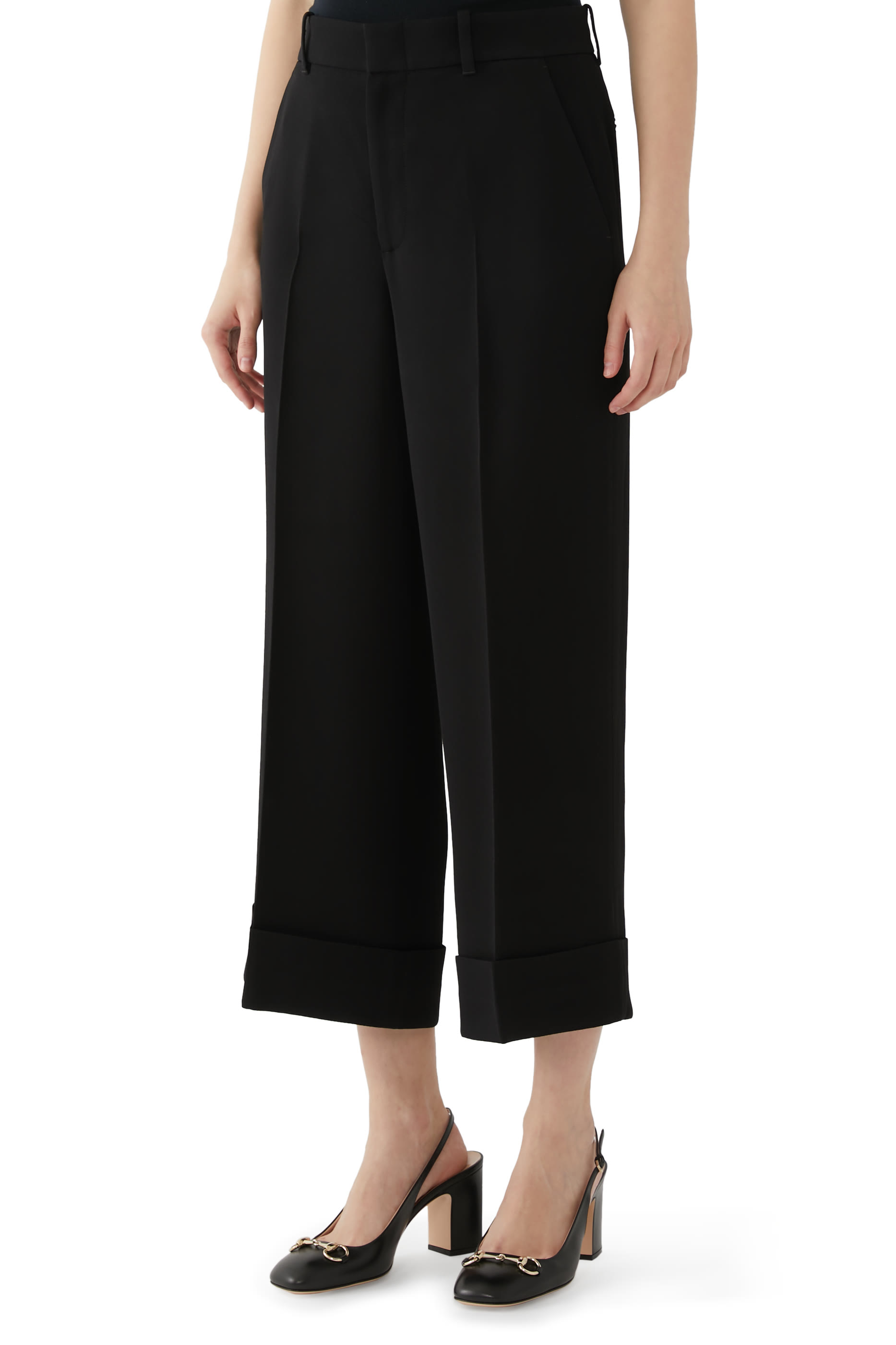 Embroidered Viscose Sable Pants