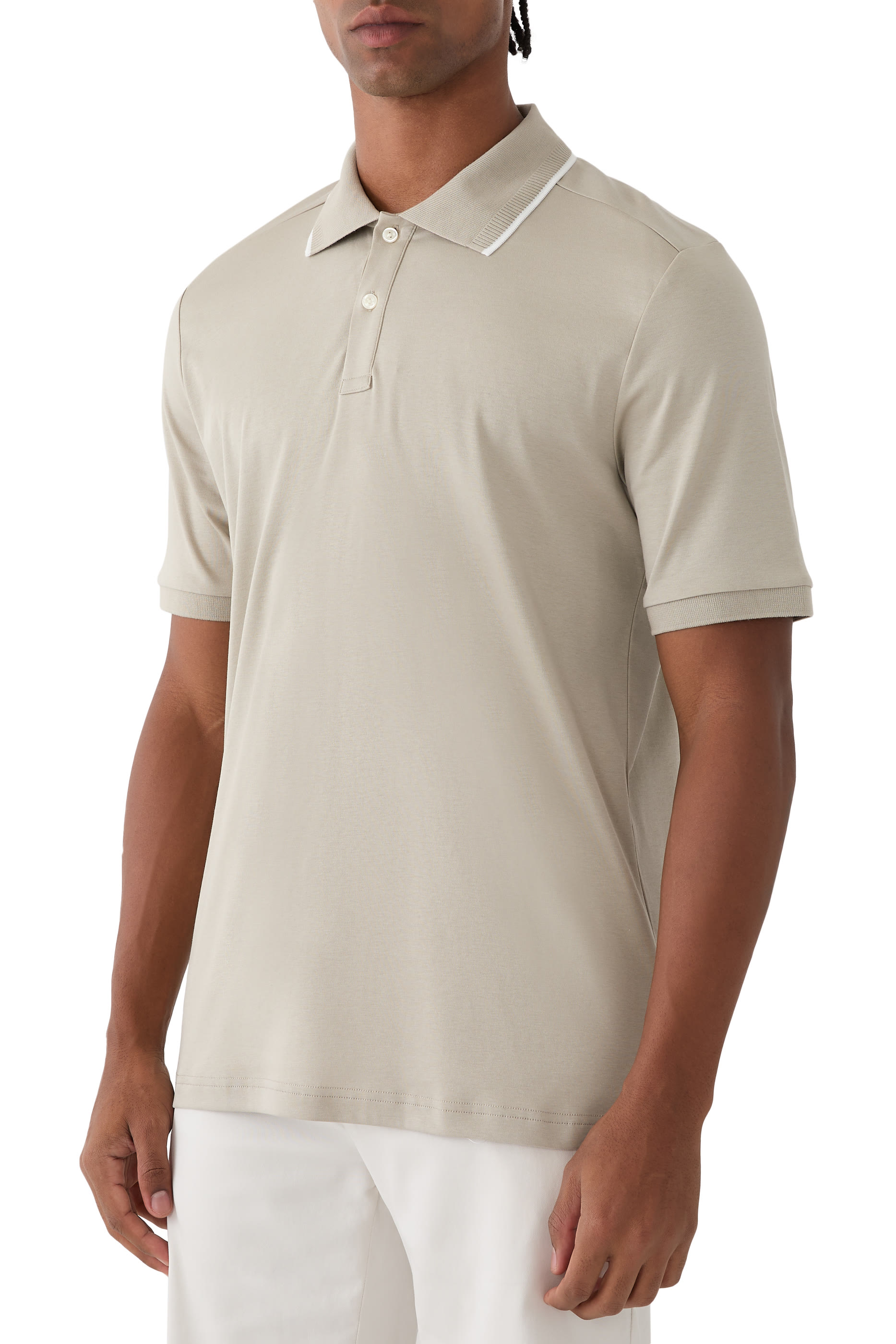 Cotton Interlock Polo Shirt 