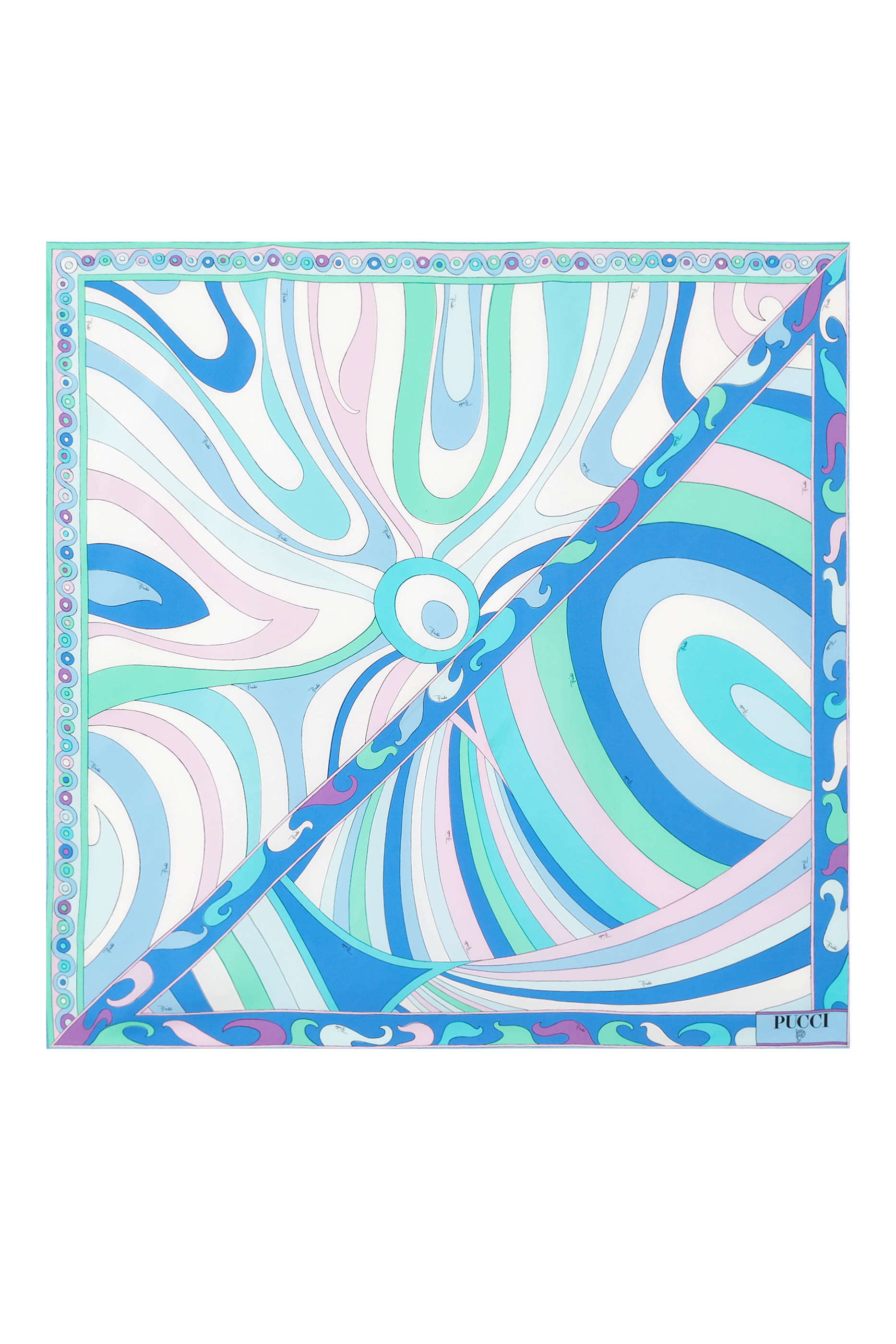 Iride & Marmo Print Silk Scarf