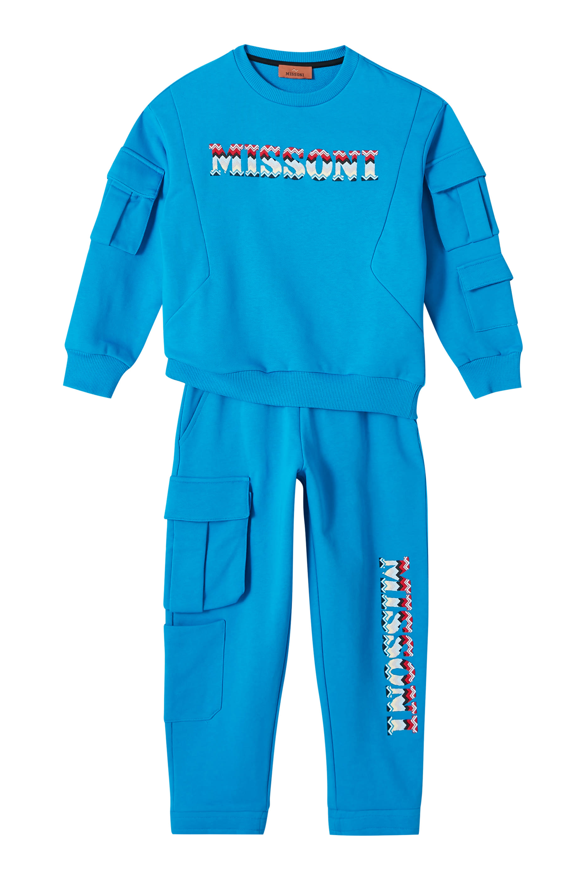 Kids Zigzag Logo Fleece Tracksuit